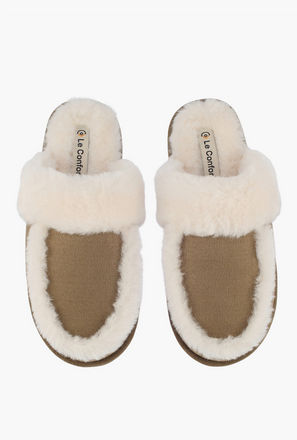 شبشب غرفة نوم فرو صناعي من لو كونفورت-women-shoes-bedroomslippers-image-1