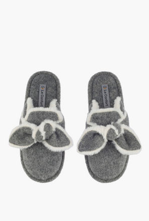 شبشب غرفة نوم قطيفة للنساء من لو كونفورت-women-shoes-bedroomslippers-image-1
