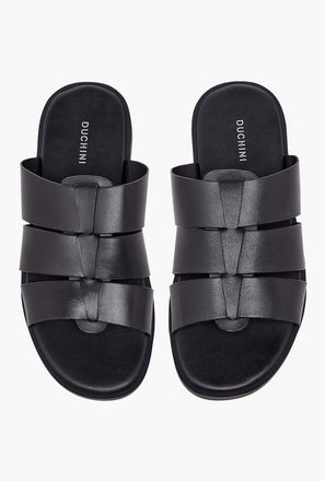 Duchini Men Slip-On Leather Comfort Sandals-men-shoes-sandals-image-1