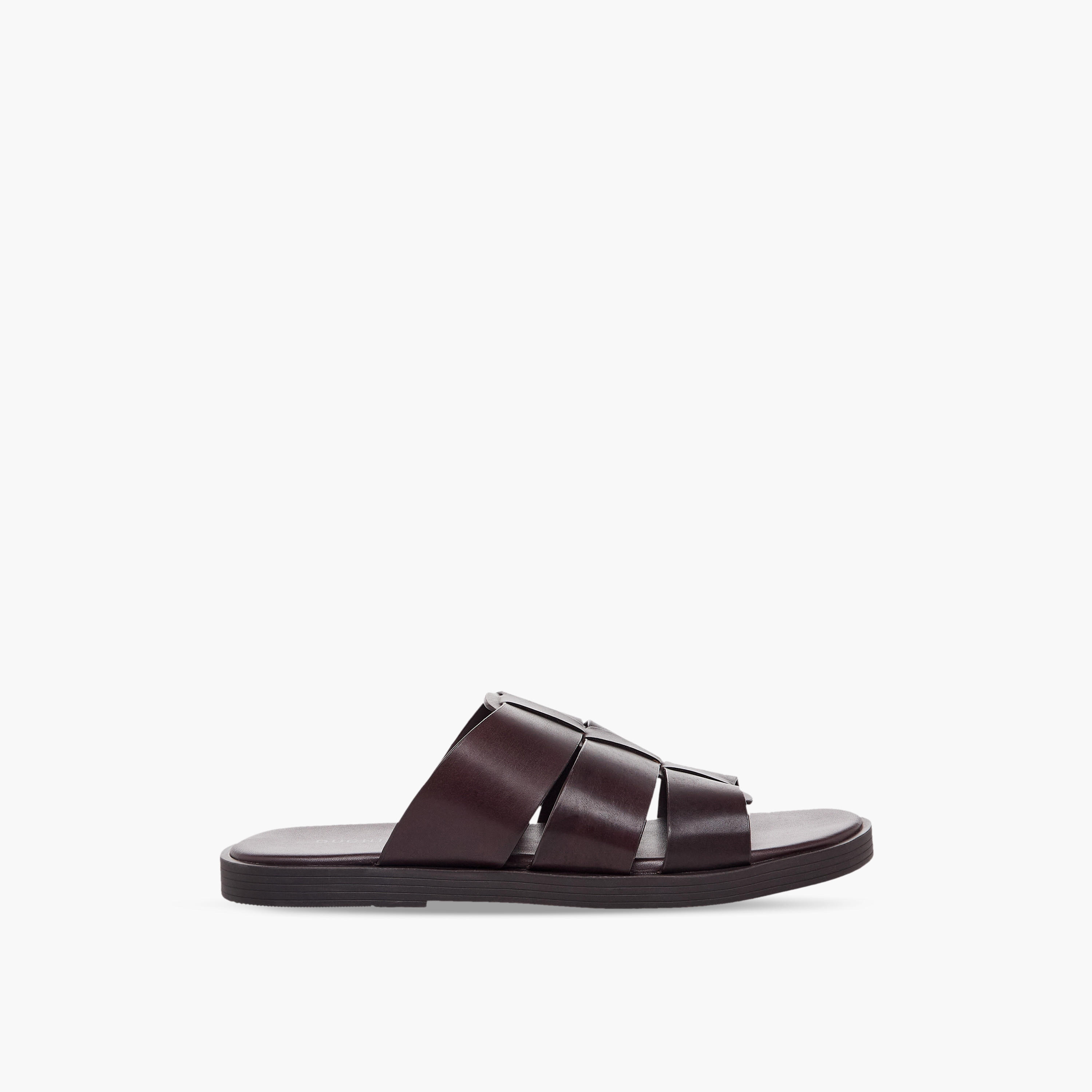 Duchini Men Slip-On Leather Comfort Sandals-men-shoes-sandals-image-3