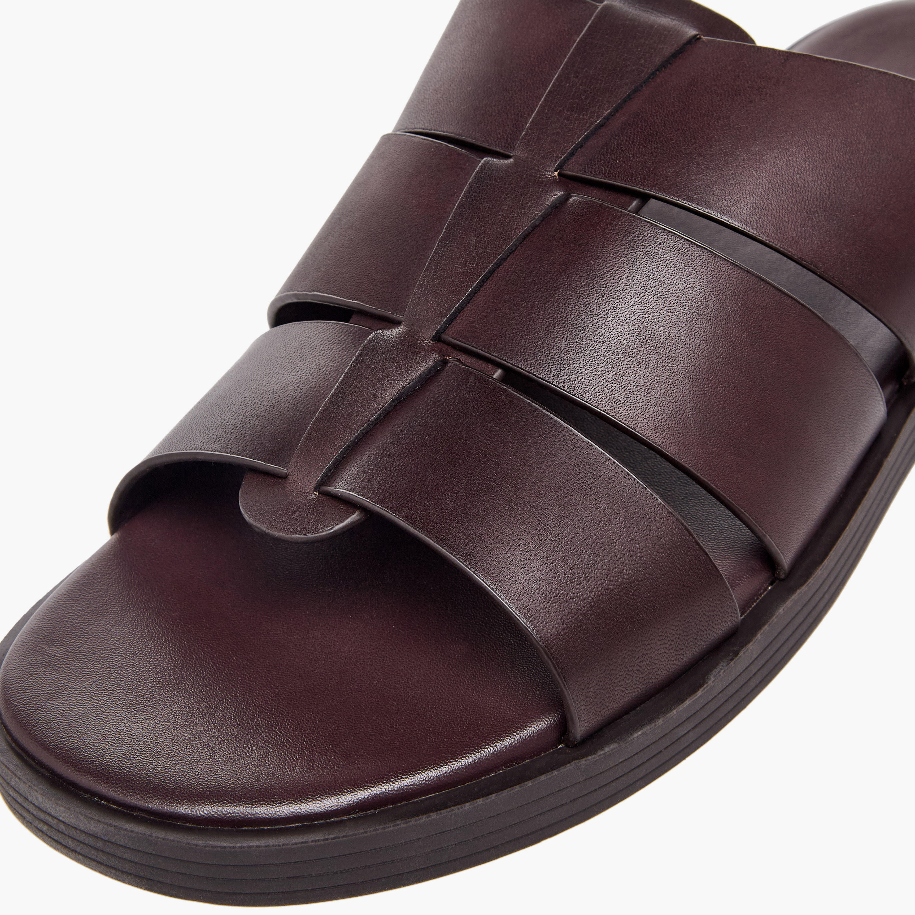 Duchini Men Slip-On Leather Comfort Sandals-men-shoes-sandals-image-6