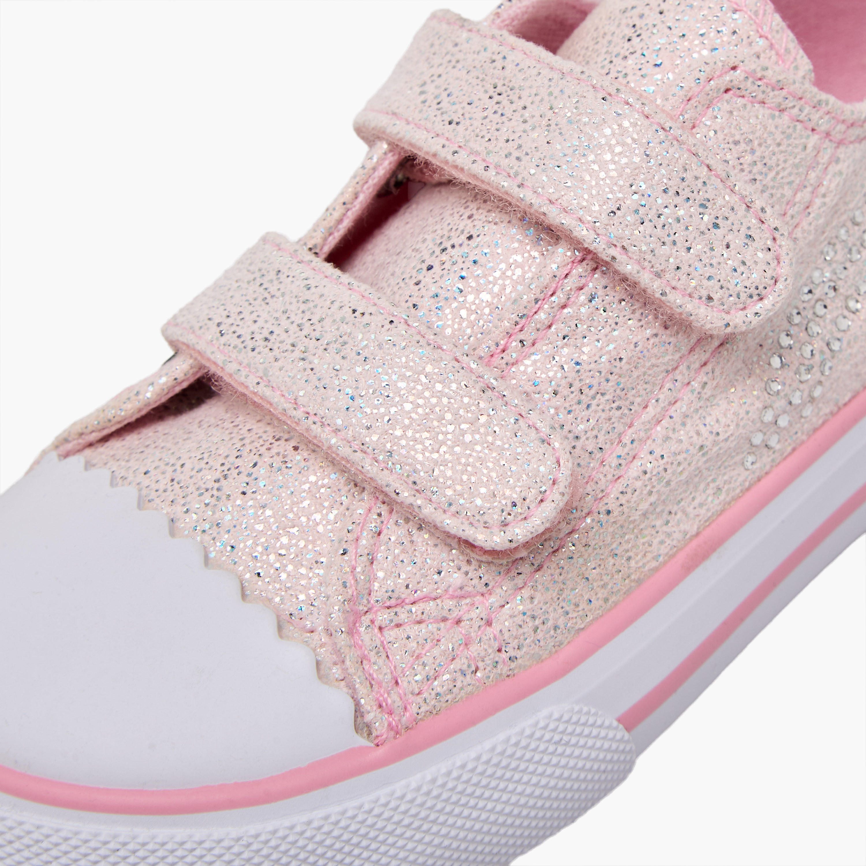 حذاء سنيكرز طول الكاحل بشريط إغلاق لاصق للبنات من فلورا بيلا-girls-shoes-sneakers-image-7