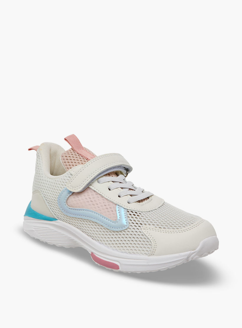 حذاء سنيكرز طول الكاحل بشريط إغلاق لاصق للبنات من فلورا بيلا-girls-shoes-sneakers-image-2