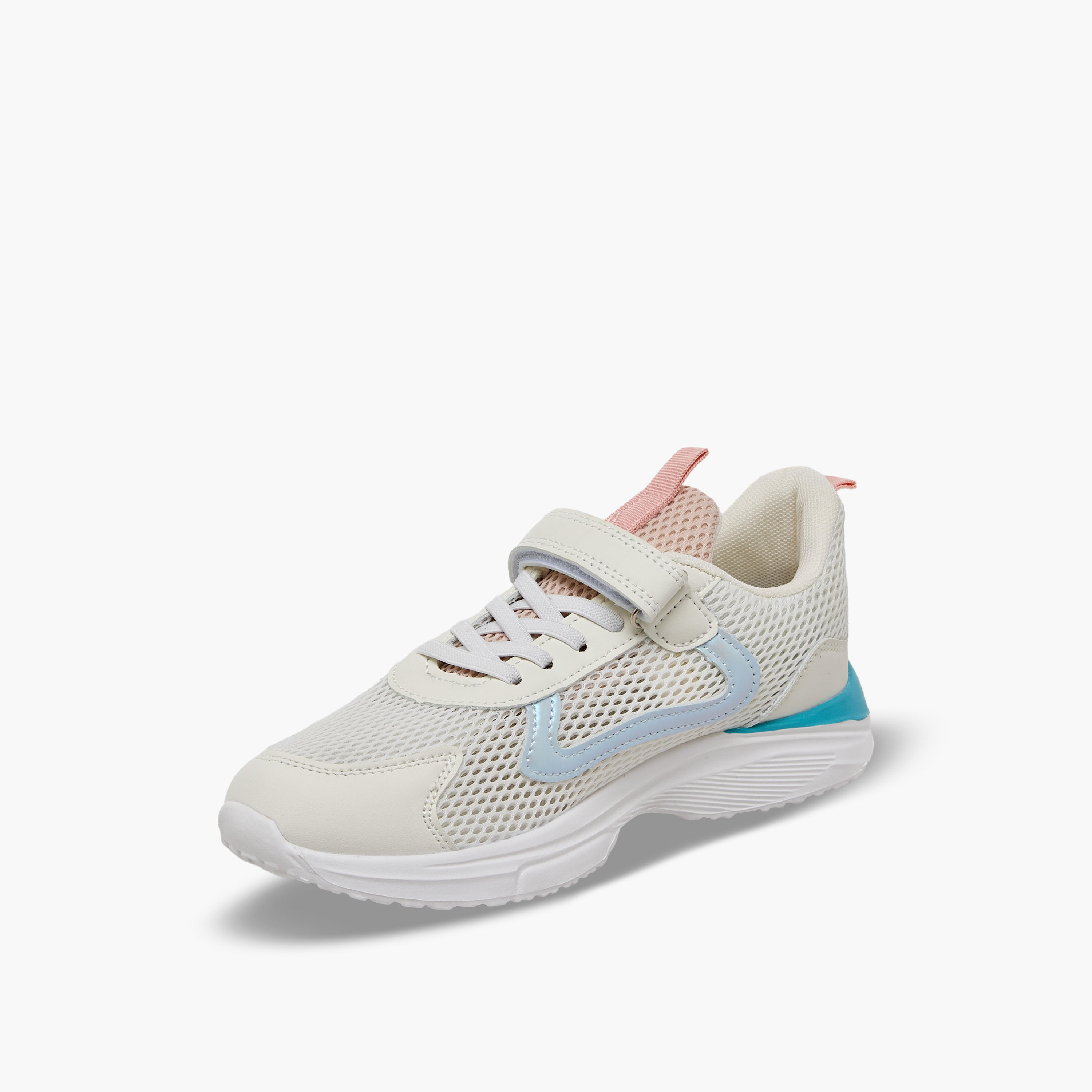 حذاء سنيكرز طول الكاحل بشريط إغلاق لاصق للبنات من فلورا بيلا-girls-shoes-sneakers-image-4
