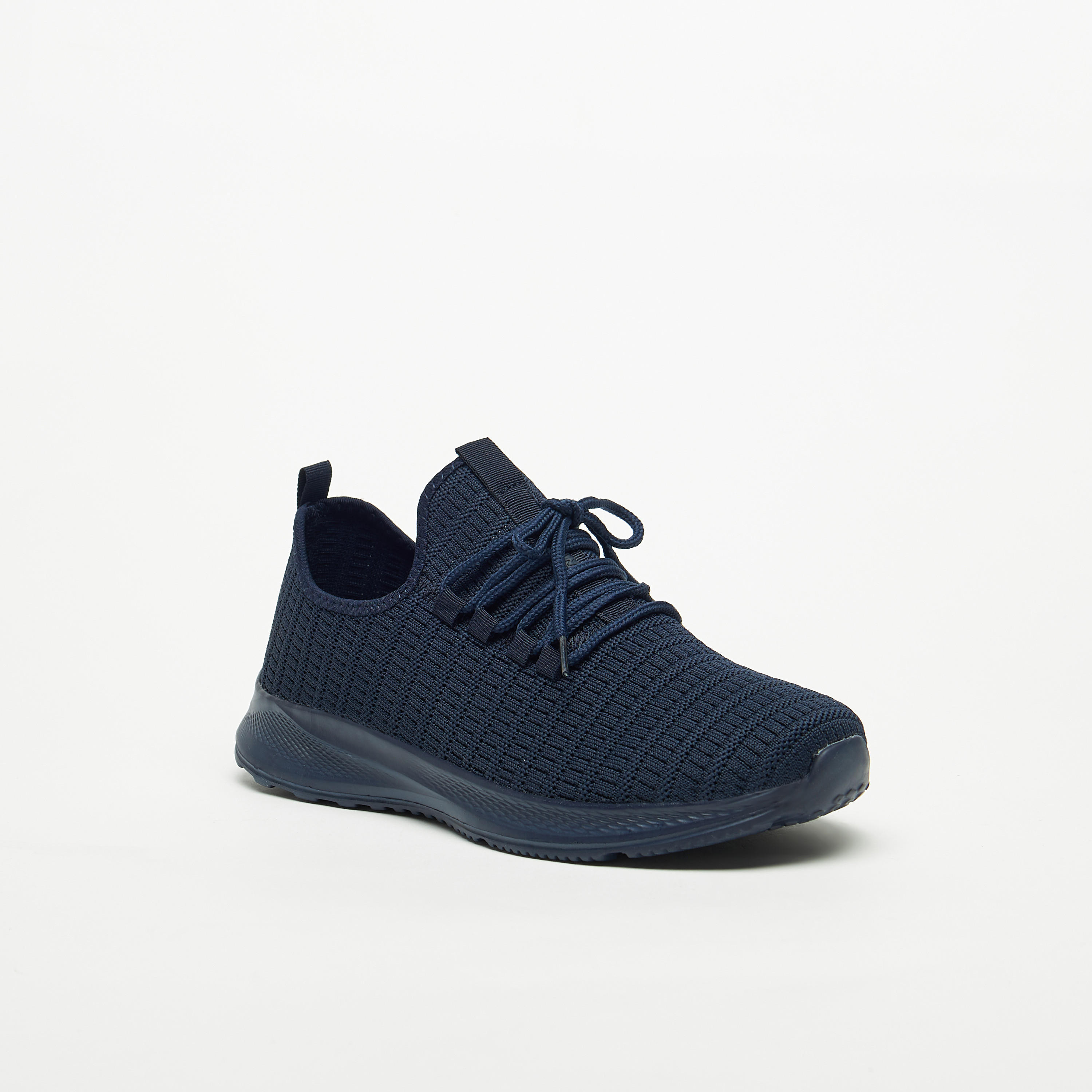 Oakland By Shoexpress Mesh Textured Shoes with Lace-Up Closure-sports-men-shoes-image-1