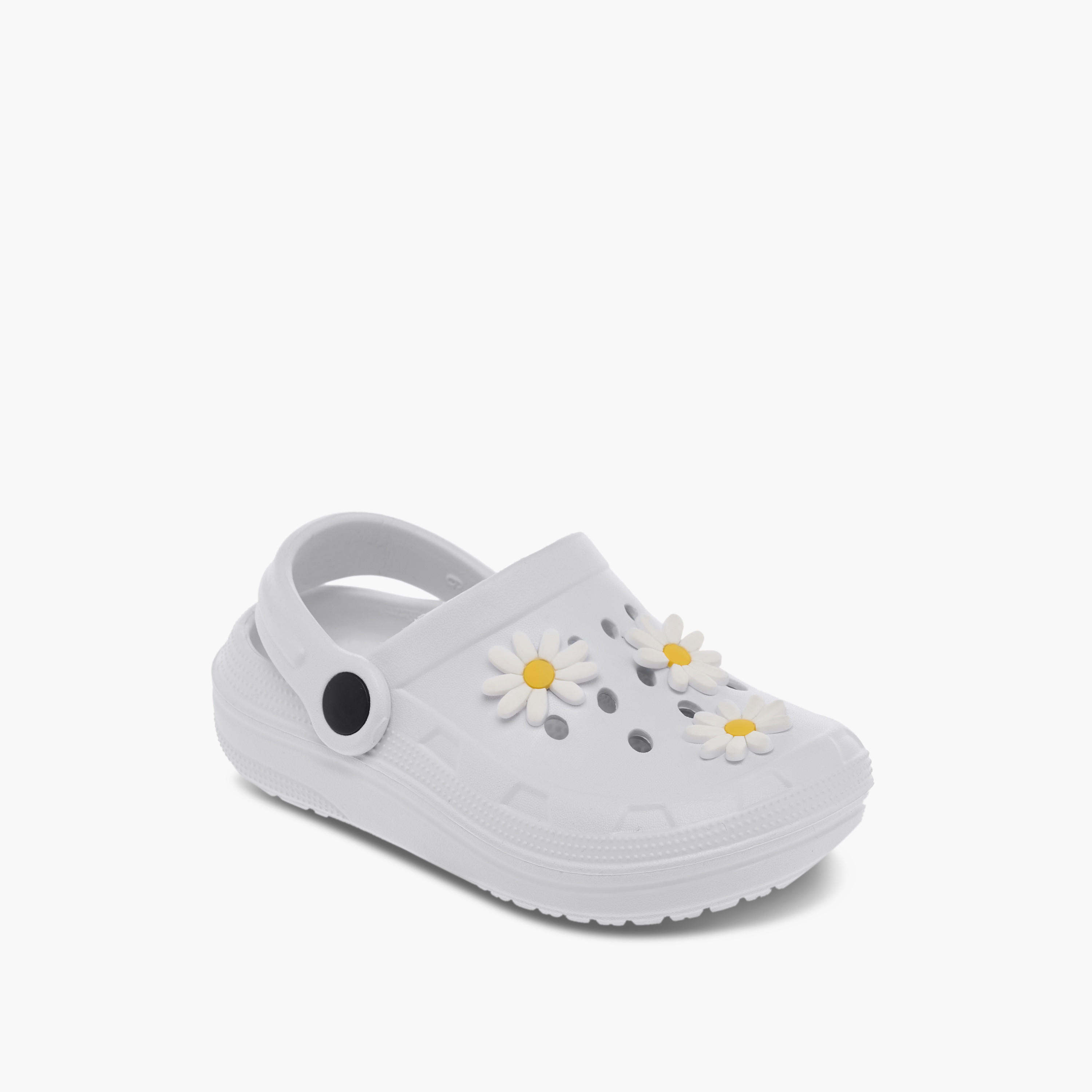 Flora Bella Floral Embossed Clogs with Backstrap-girls-shoes-sandals-image-2