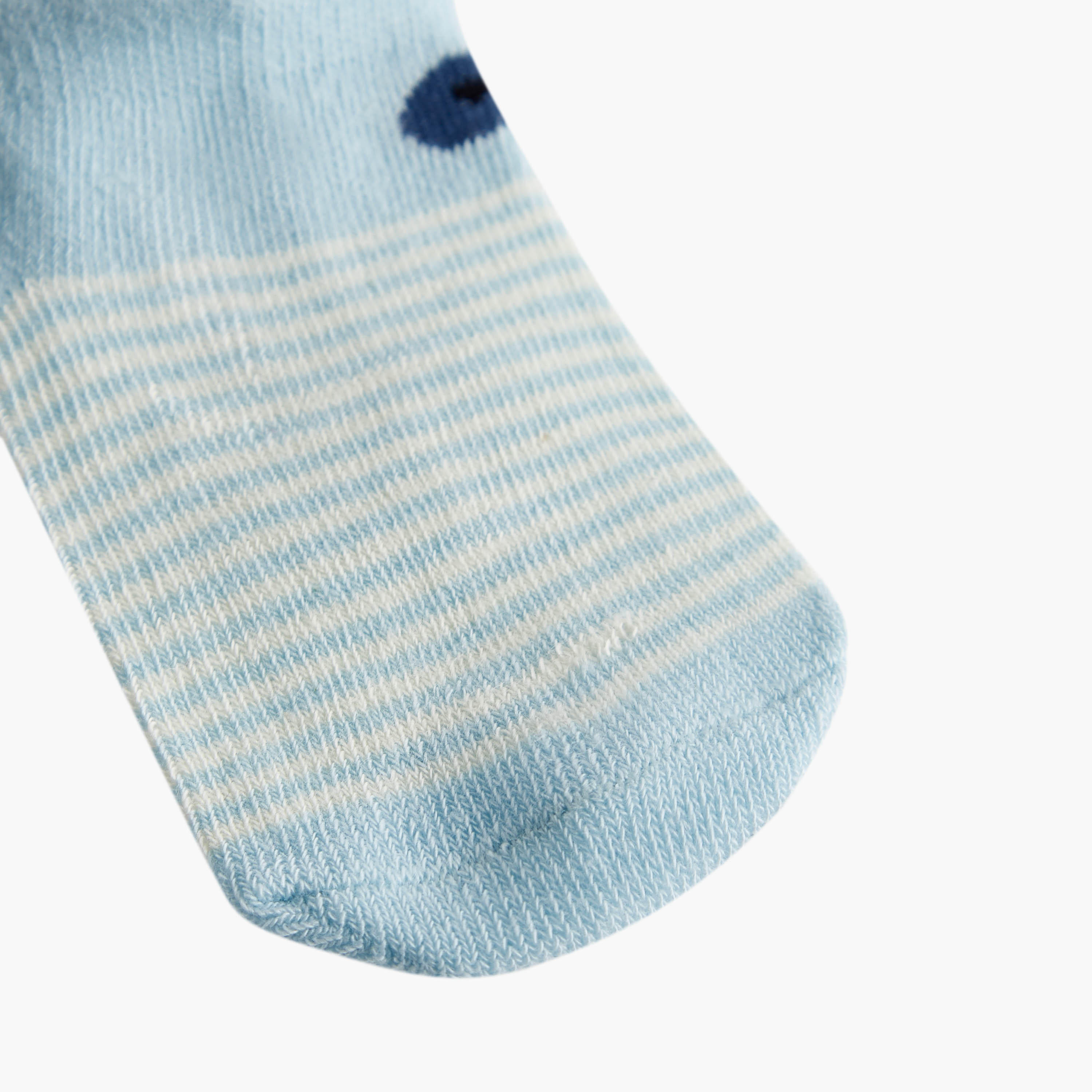 Barefeet Assorted Non Terry Ankle Length Socks - Set of 5-baby-girls-accessories-socks-image-5