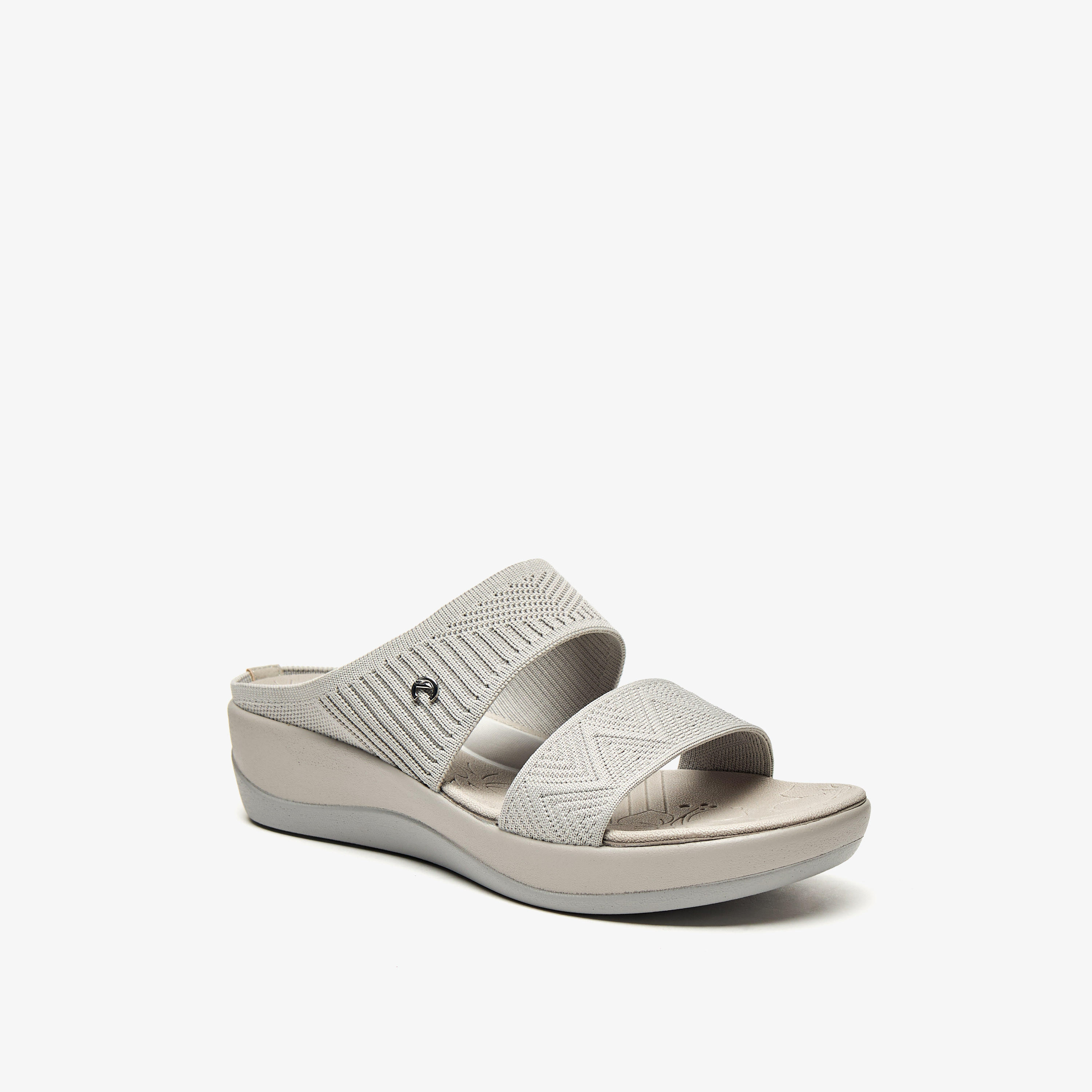 Le Confort Mesh Slip-On Strap Sandals with Flatform Heels-women-shoes-sandals-heeled-image-1