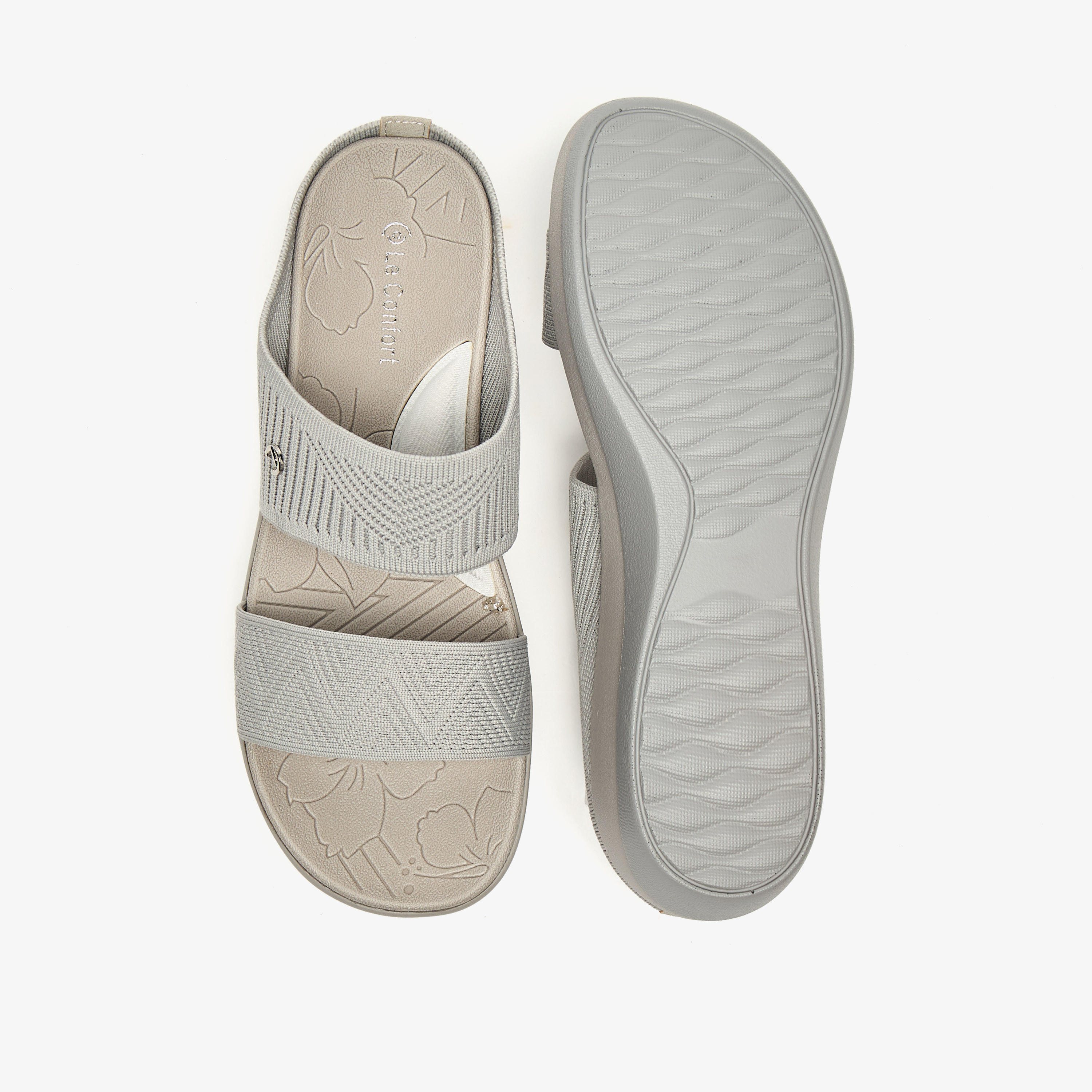 Le Confort Mesh Slip-On Strap Sandals with Flatform Heels-women-shoes-sandals-heeled-image-4