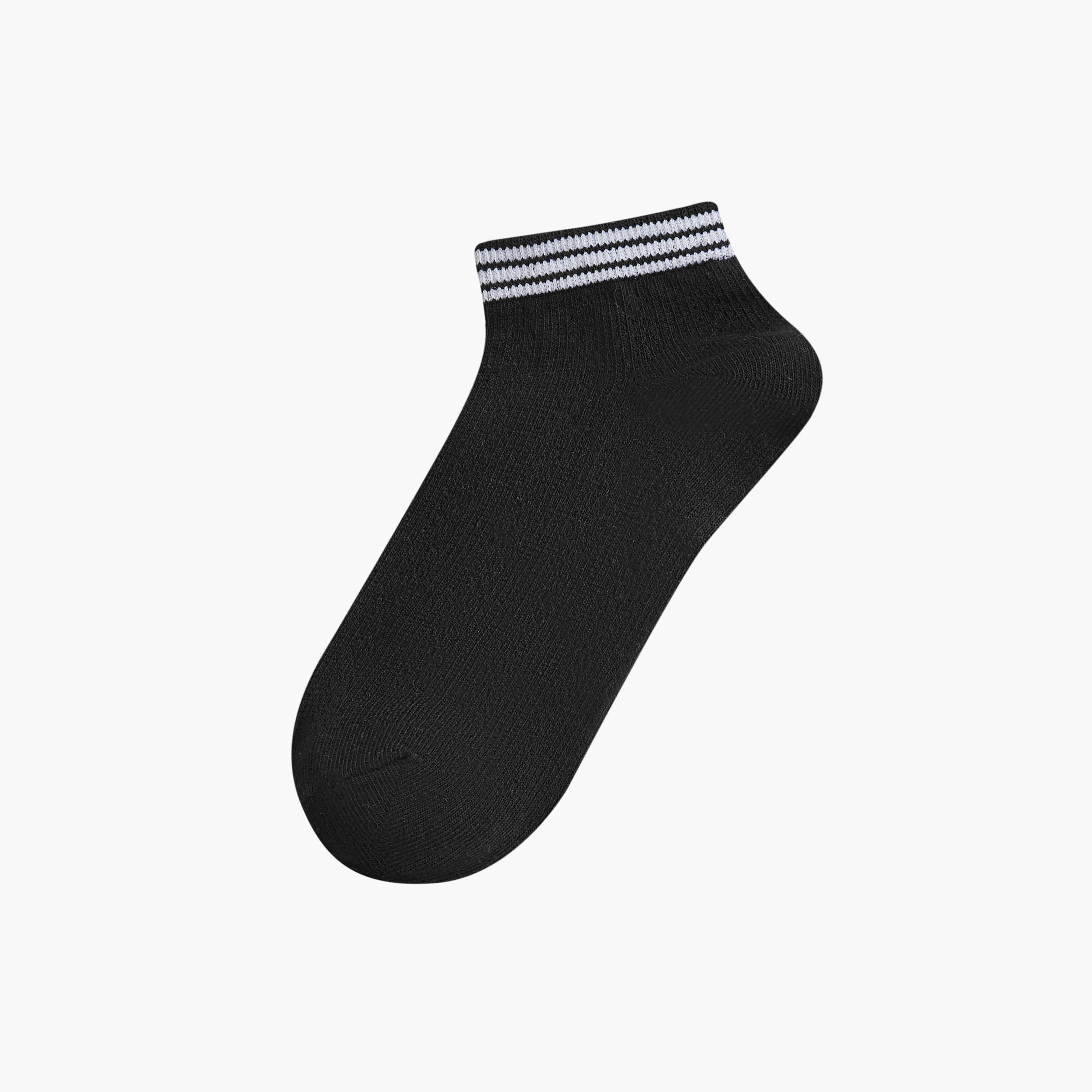 Flora Bella Textured Ankle Length Socks - Set of 5-women-socksandstockings-image-2