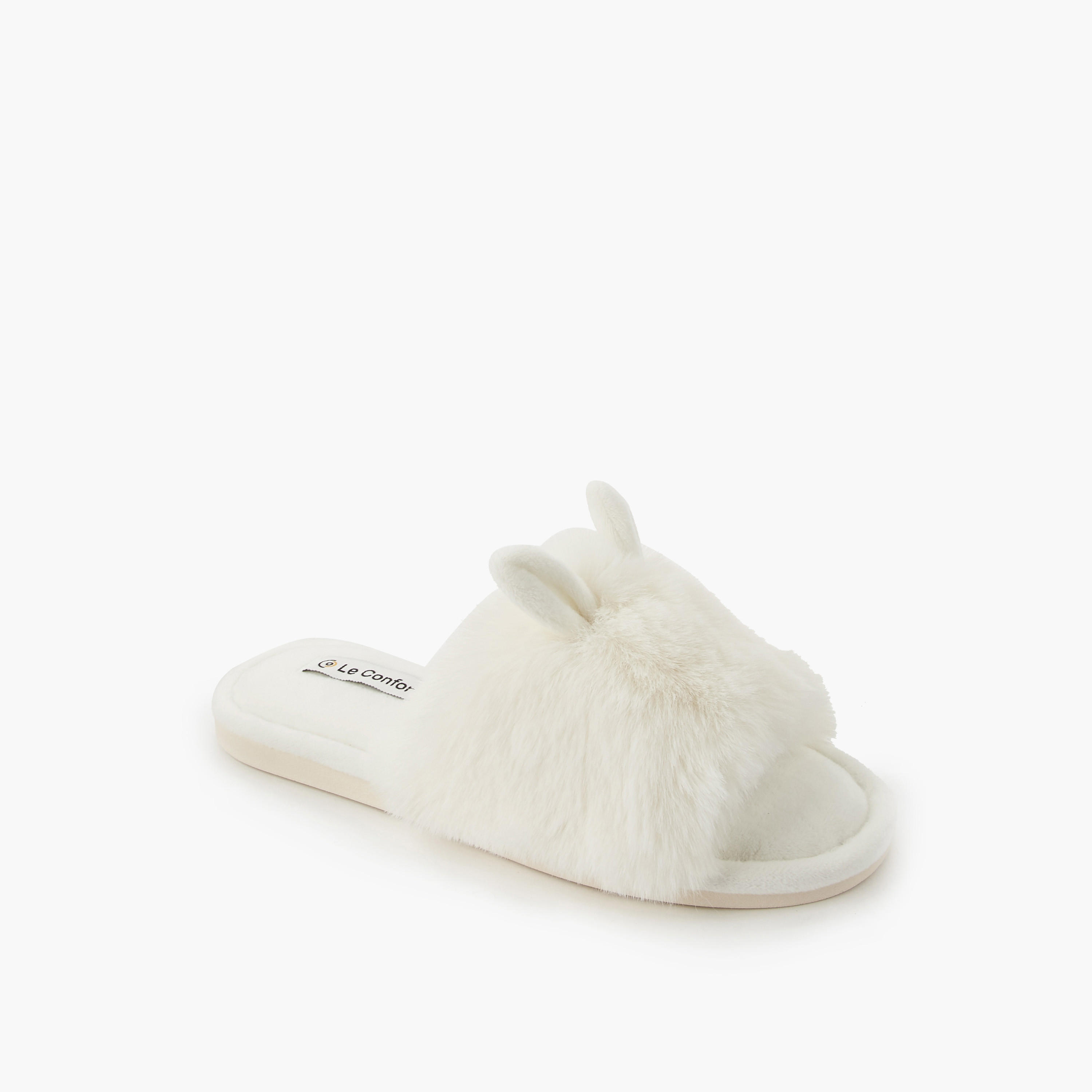 Le Confort Women Ear Applique Bedroom Slippers-women-shoes-bedroomslippers-image-3