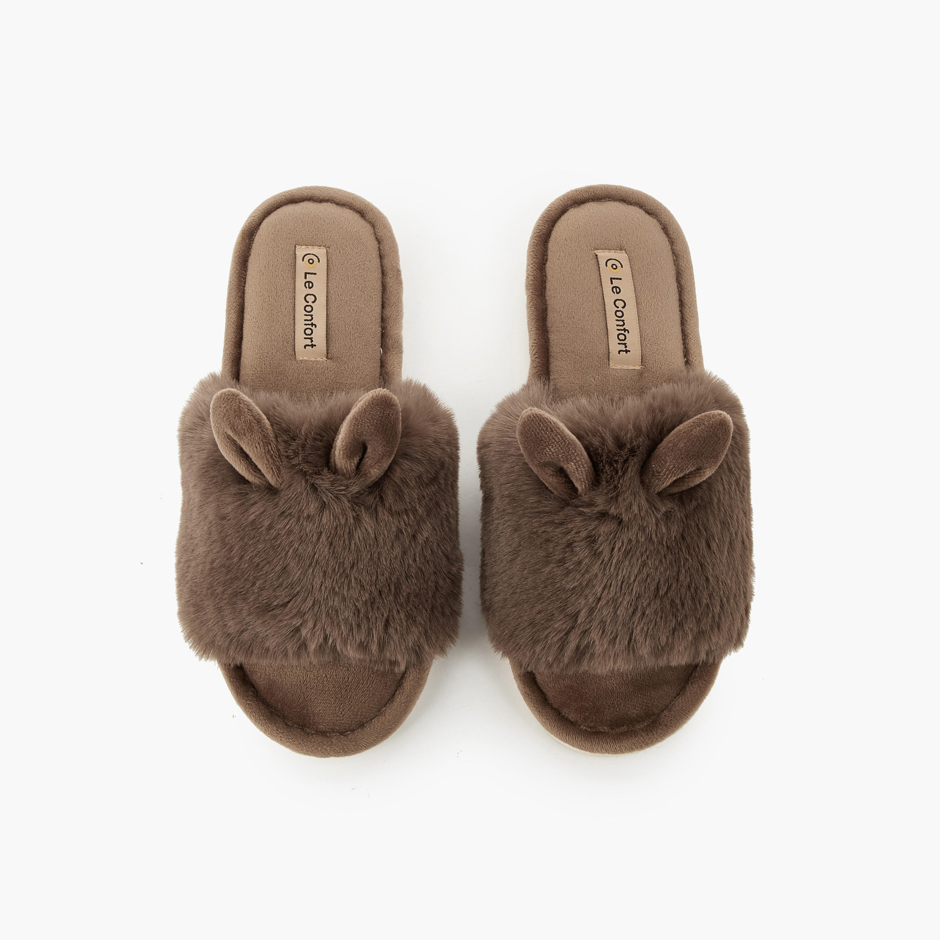 Le Confort Women Ear Applique Bedroom Slippers-women-shoes-bedroomslippers-image-1