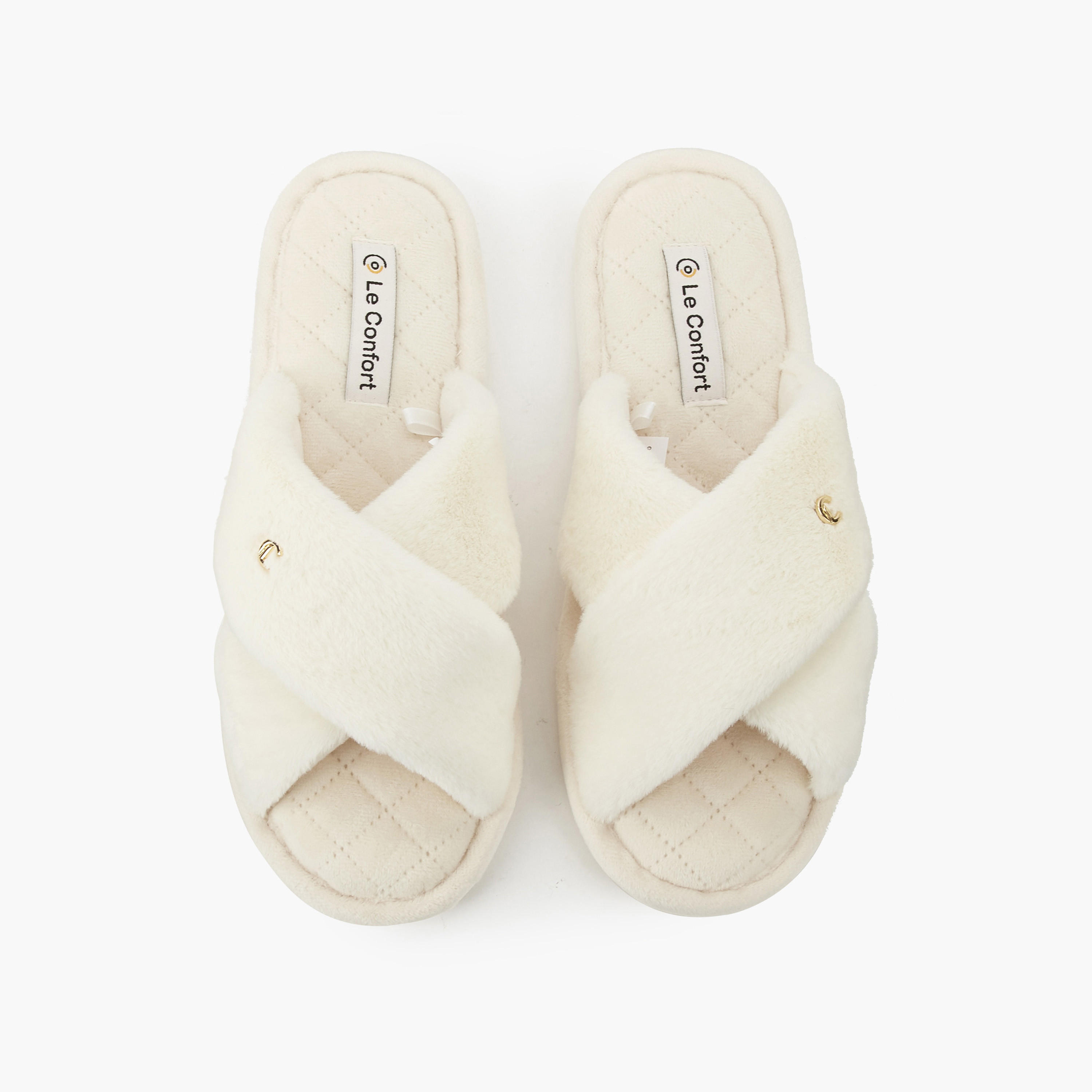Le Confort Women Cross Strap Bedroom Slippers-women-shoes-bedroomslippers-image-1