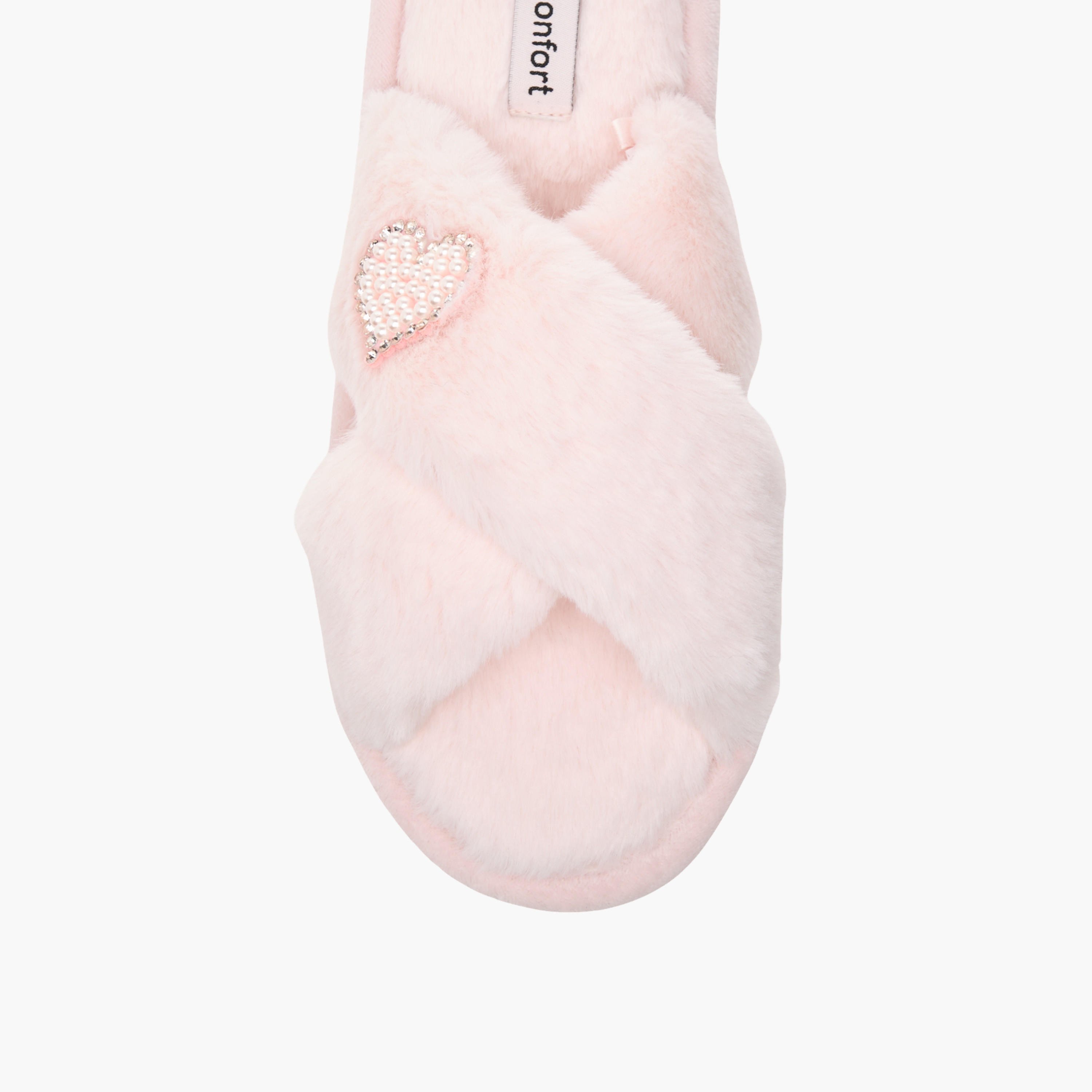 Le Confort Faux Fur Cross Strap Bedroom Slides-women-shoes-flipflopsandslides-image-3