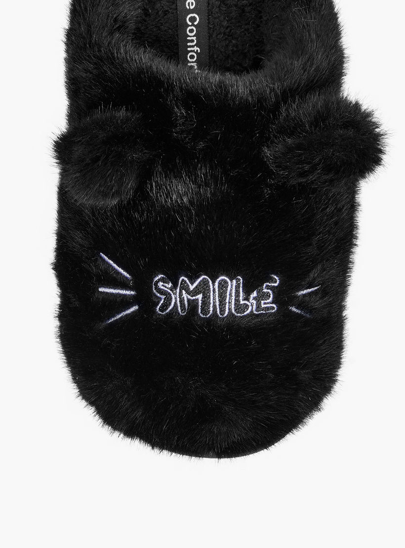 Le Confort Ear Applique Faux Fur Bedroom Slippers-women-shoes-bedroomslippers-image-3