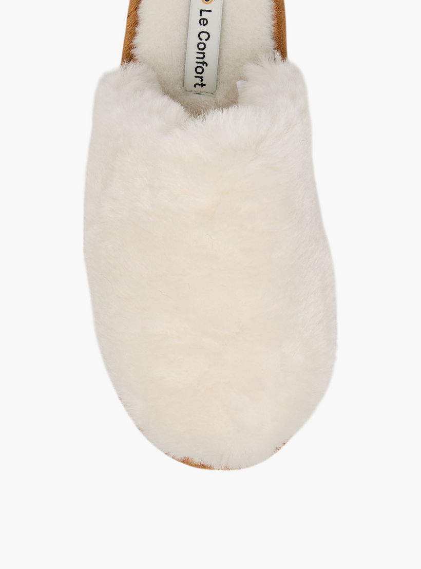 Le Confort Faux Fur Textured Bedroom Mules-women-shoes-bedroomslippers-image-3