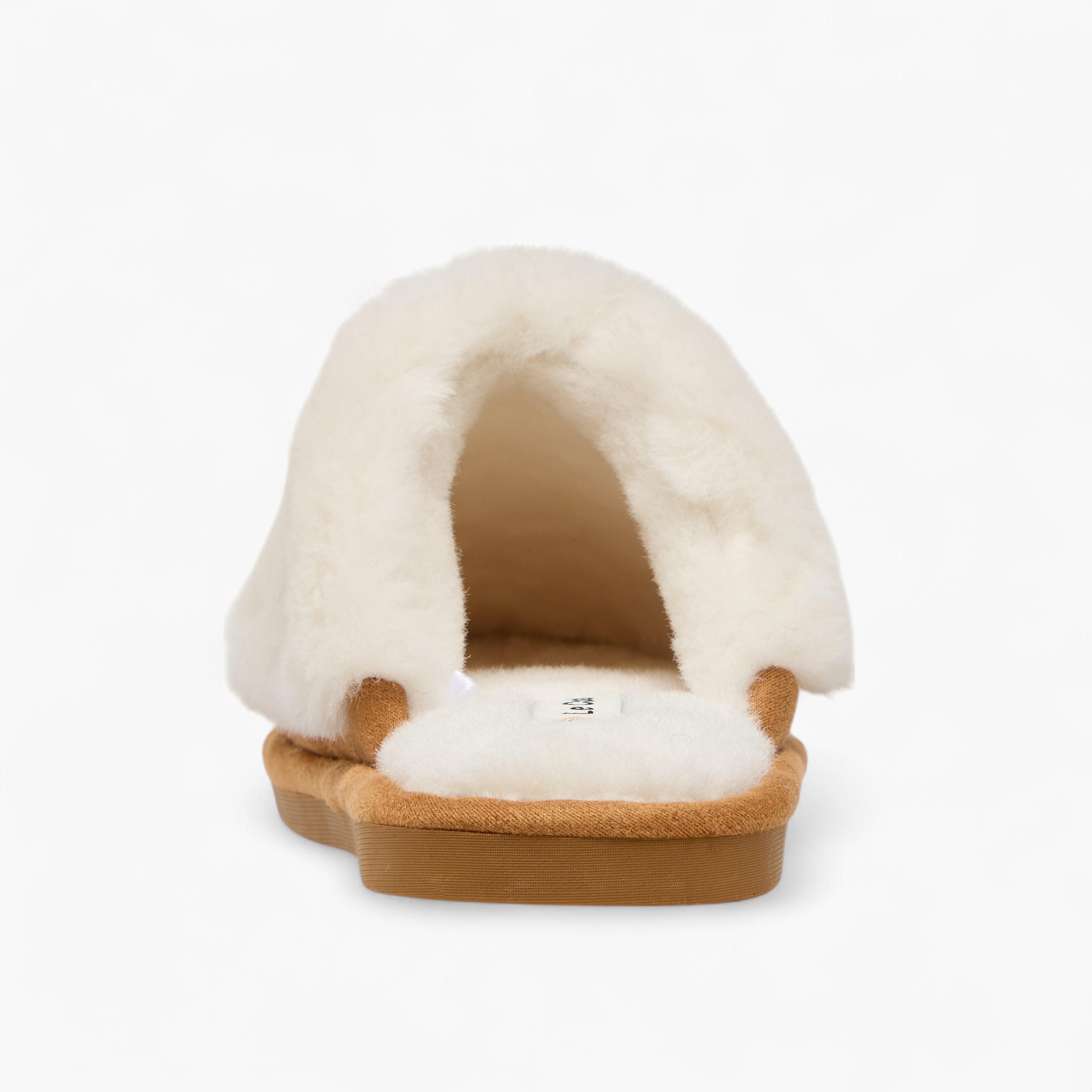 Le Confort Faux Fur Textured Bedroom Mules-women-shoes-bedroomslippers-image-4