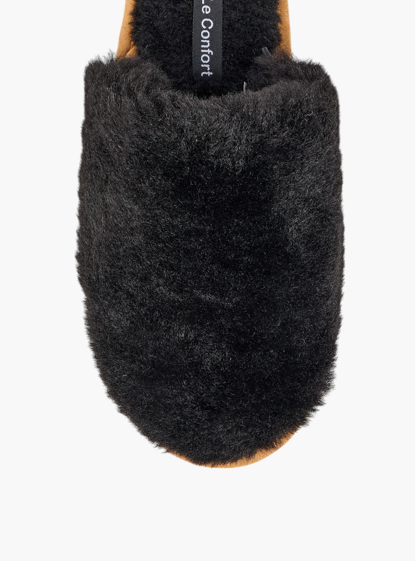 Le Confort Faux Fur Textured Bedroom Mules-women-shoes-bedroomslippers-image-3