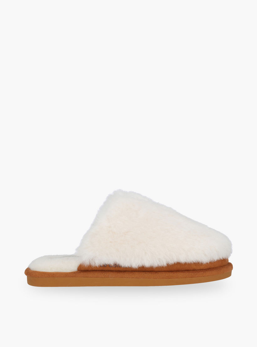 حذاء ميول فرو صناعي للمنزل بملمس بارز للنساء من لو كونفورت-women-shoes-bedroomslippers-image-2