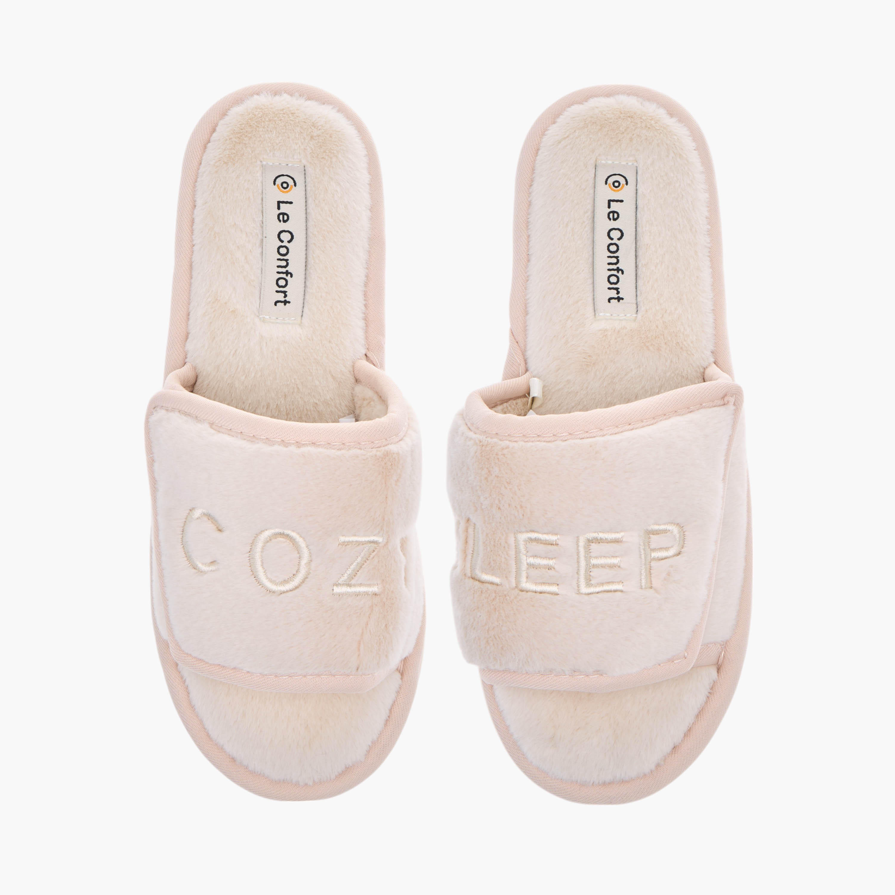 Le Confort Embroidered Slip-On Bedroom Slippers-women-shoes-flipflopsandslides-image-1