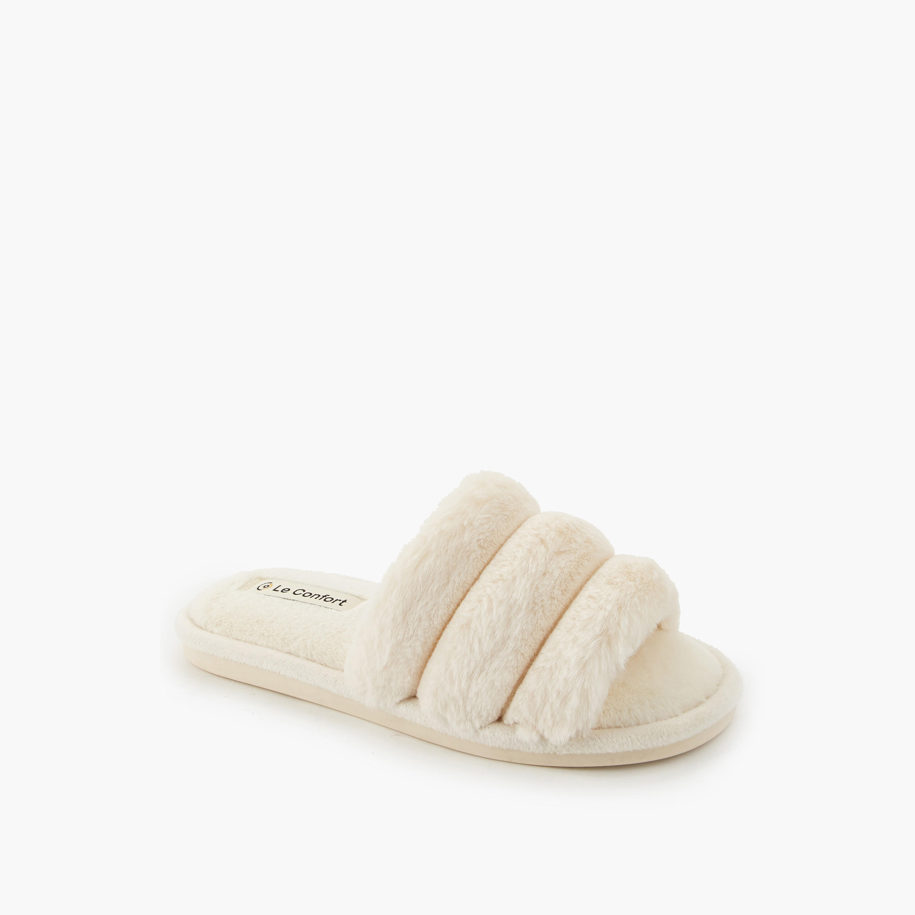 Le Confort Women Faux Fur Bedroom Slippers-women-shoes-flipflopsandslides-image-3