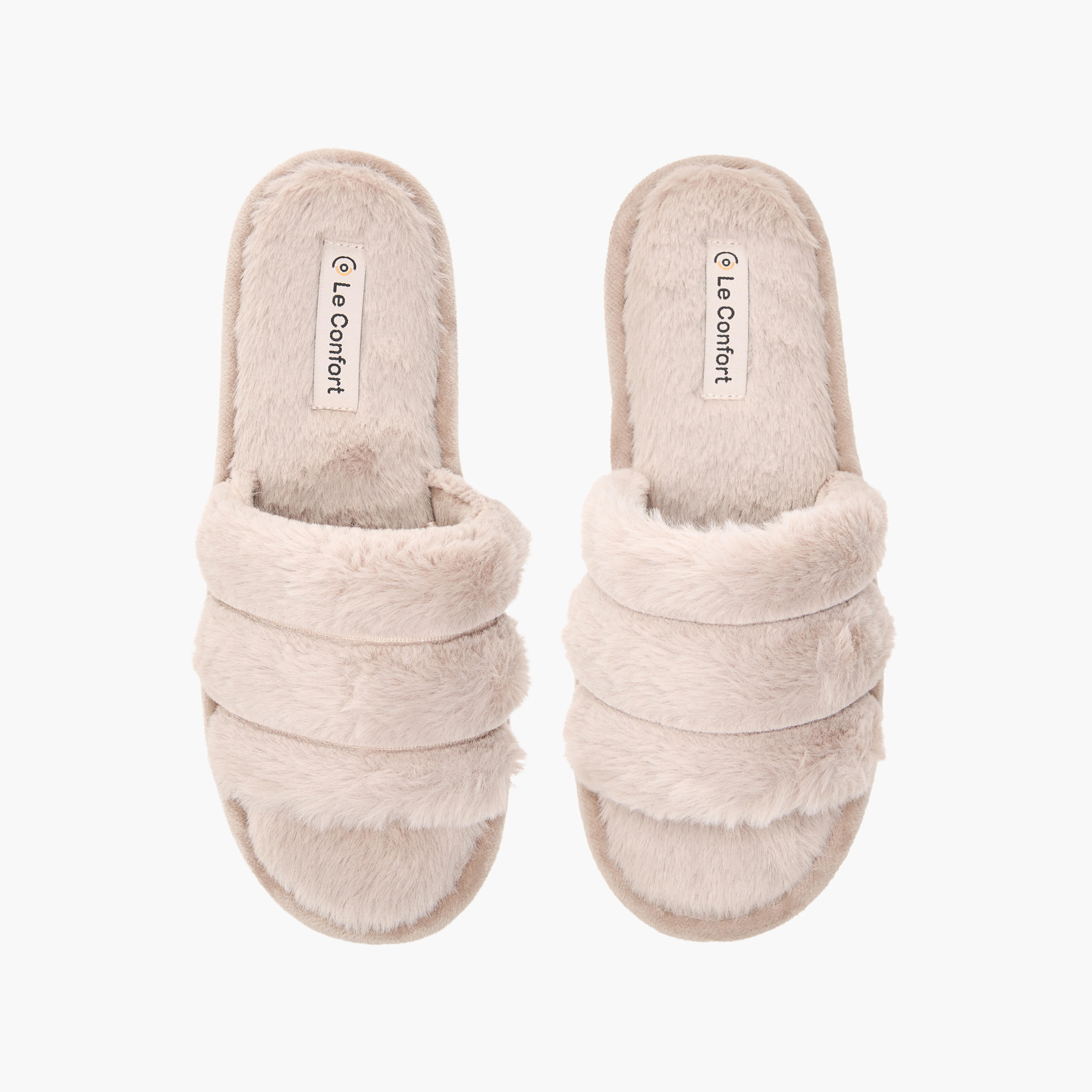 Le Confort Women Faux Fur Bedroom Slippers-women-shoes-flipflopsandslides-image-1