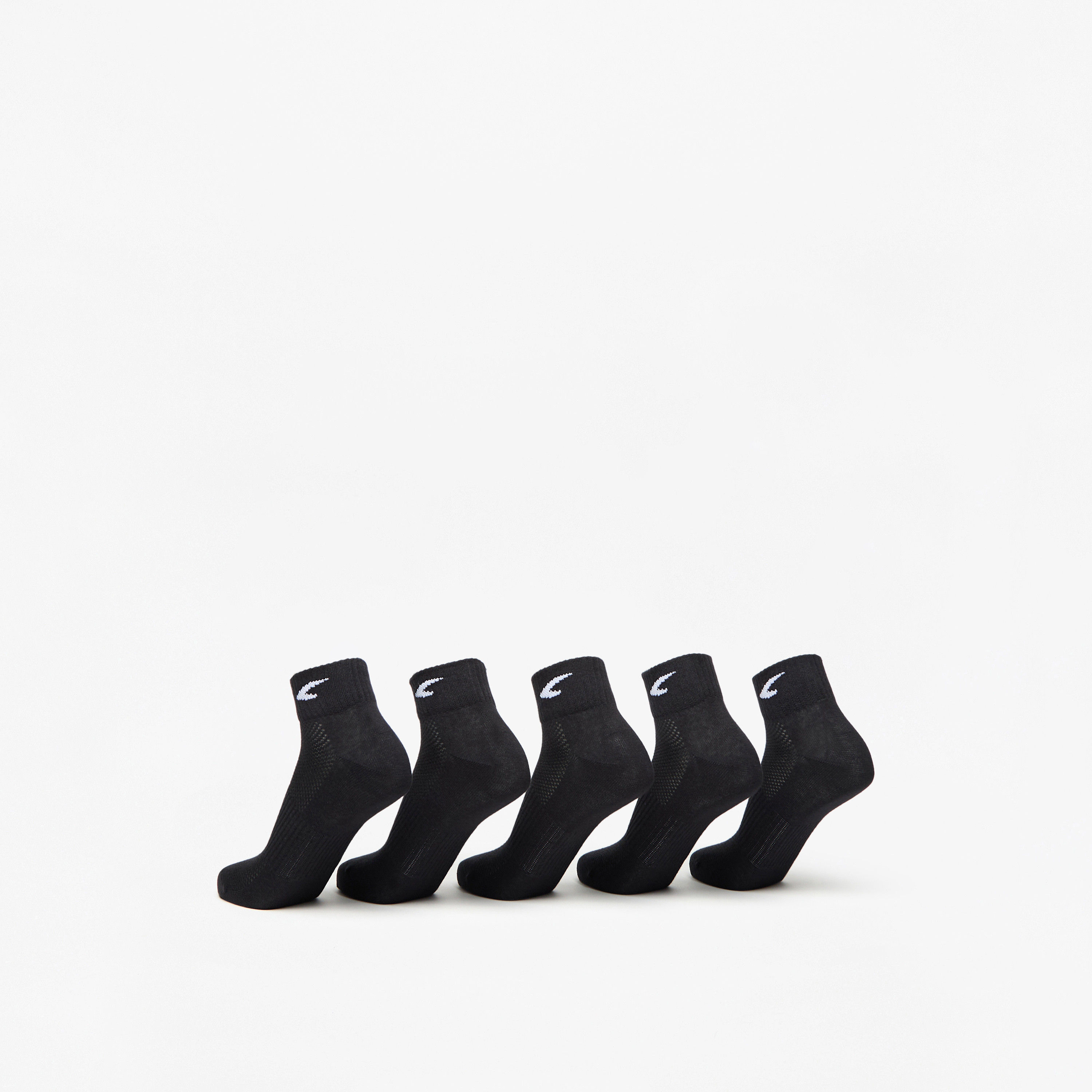 Dash Solid Ankle Length Sports Socks - Set of 5-women-socksandstockings-image-6