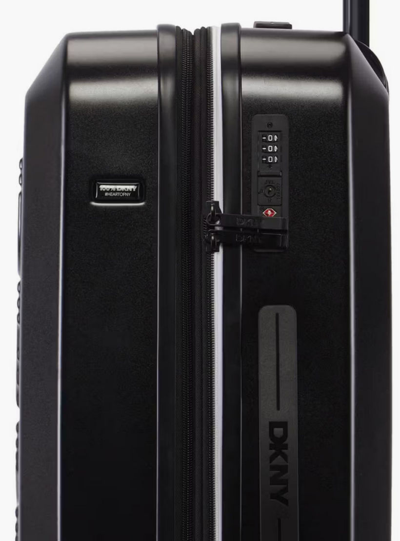 DKNY Logo Embossed Hardcase Luggage Trolley with Retractable Handle - 24 inches Check-In Bag-travel-luggagesandbags-luggage-image-7