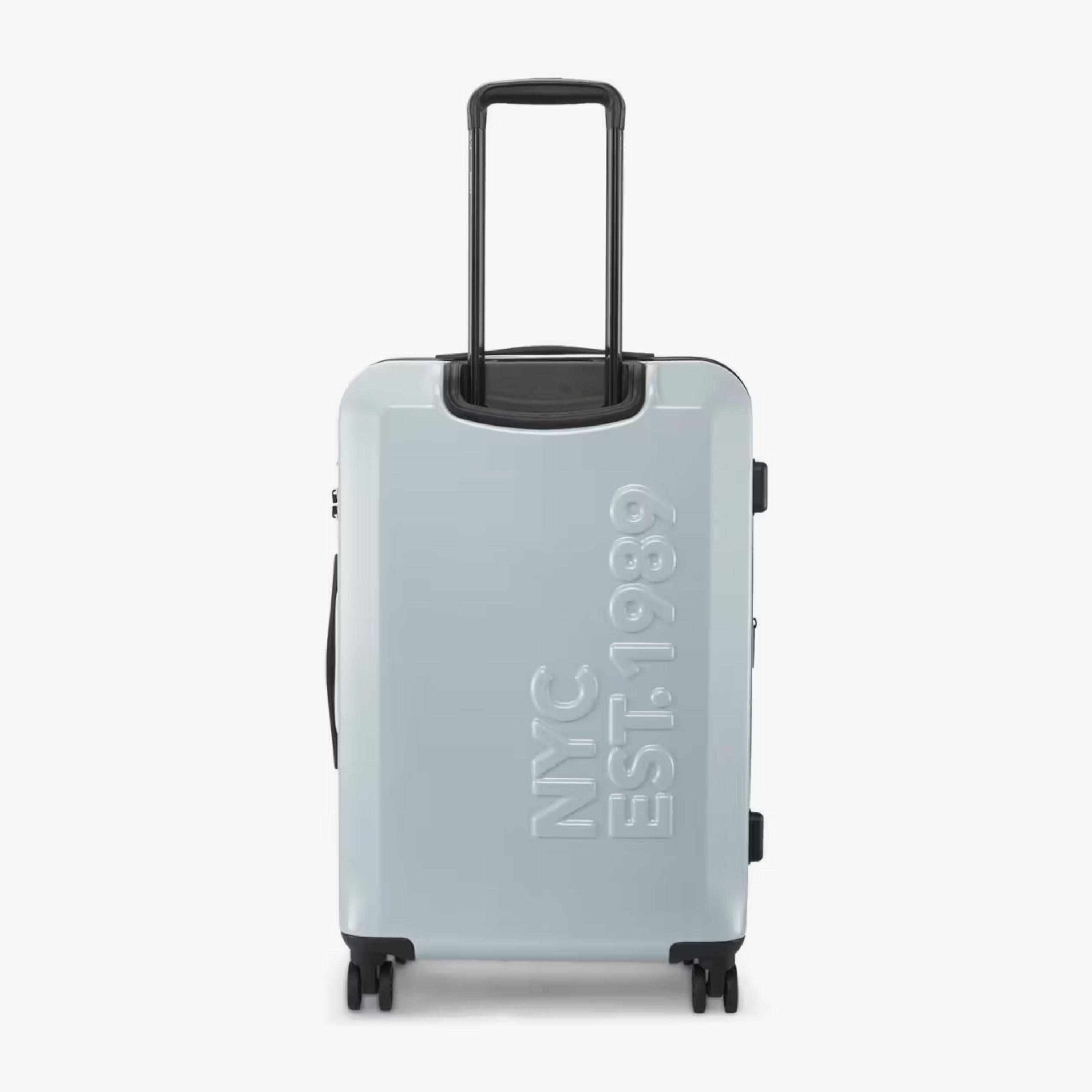 DKNY Logo Embossed Hardcase Luggage Trolley with Retractable Handle - 24 inches Check-In Bag-travel-luggagesandbags-luggage-image-3