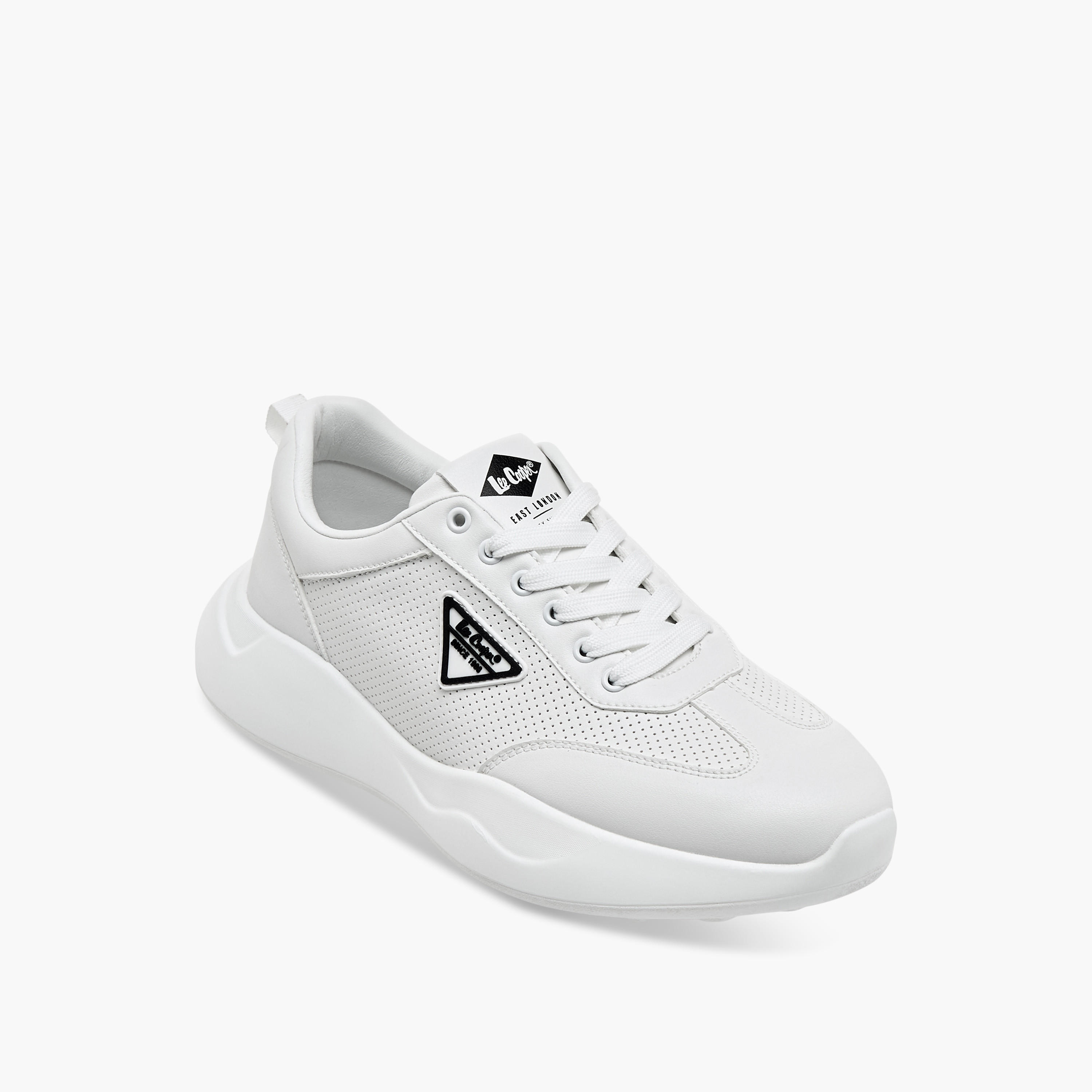 Lee Cooper Men's Perforated Sneakers with Lace-Up Closure-men-shoes-sneakers-image-2