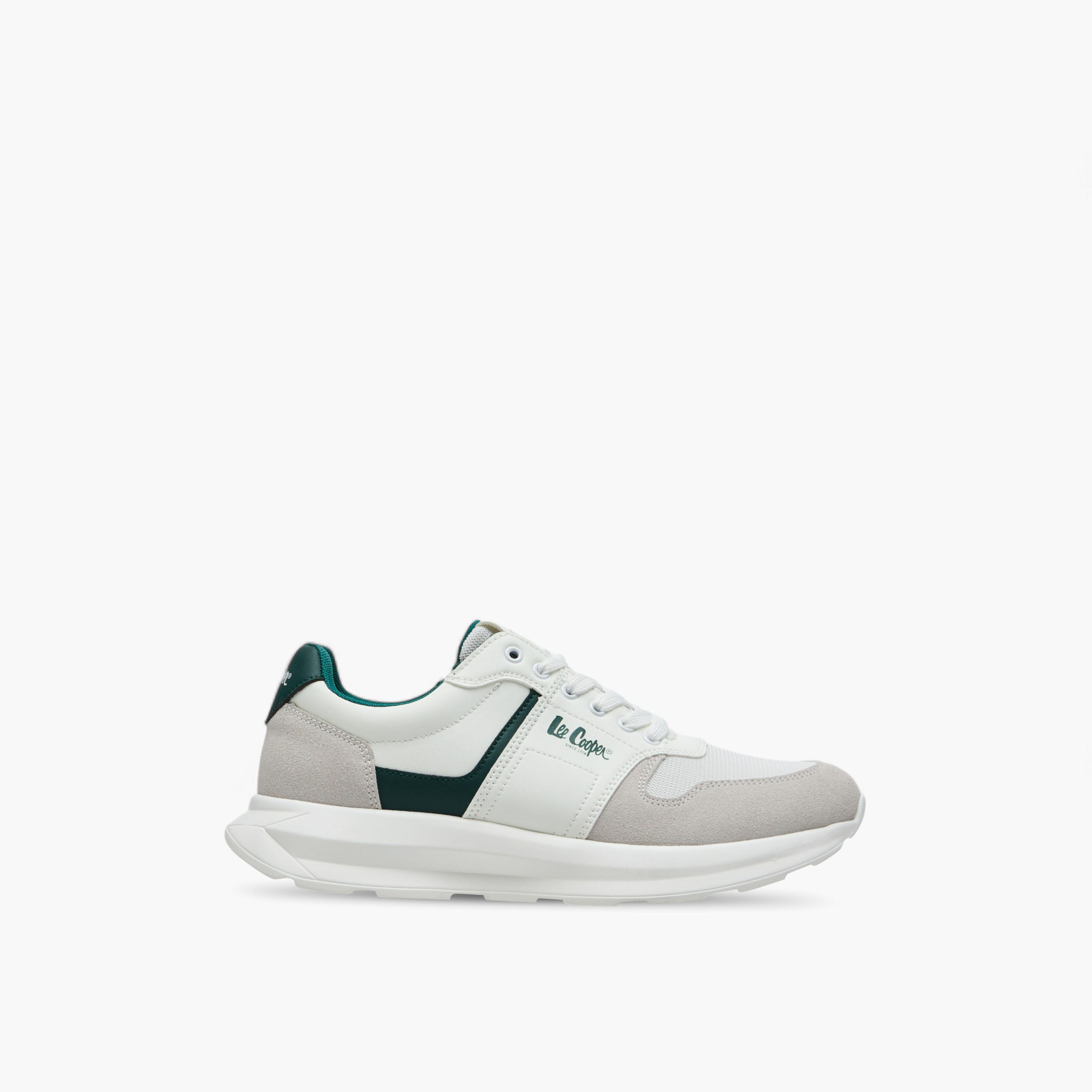 Lee Cooper Men's Panelled Sneakers with Lace-Up Closure-men-shoes-sneakers-image-3