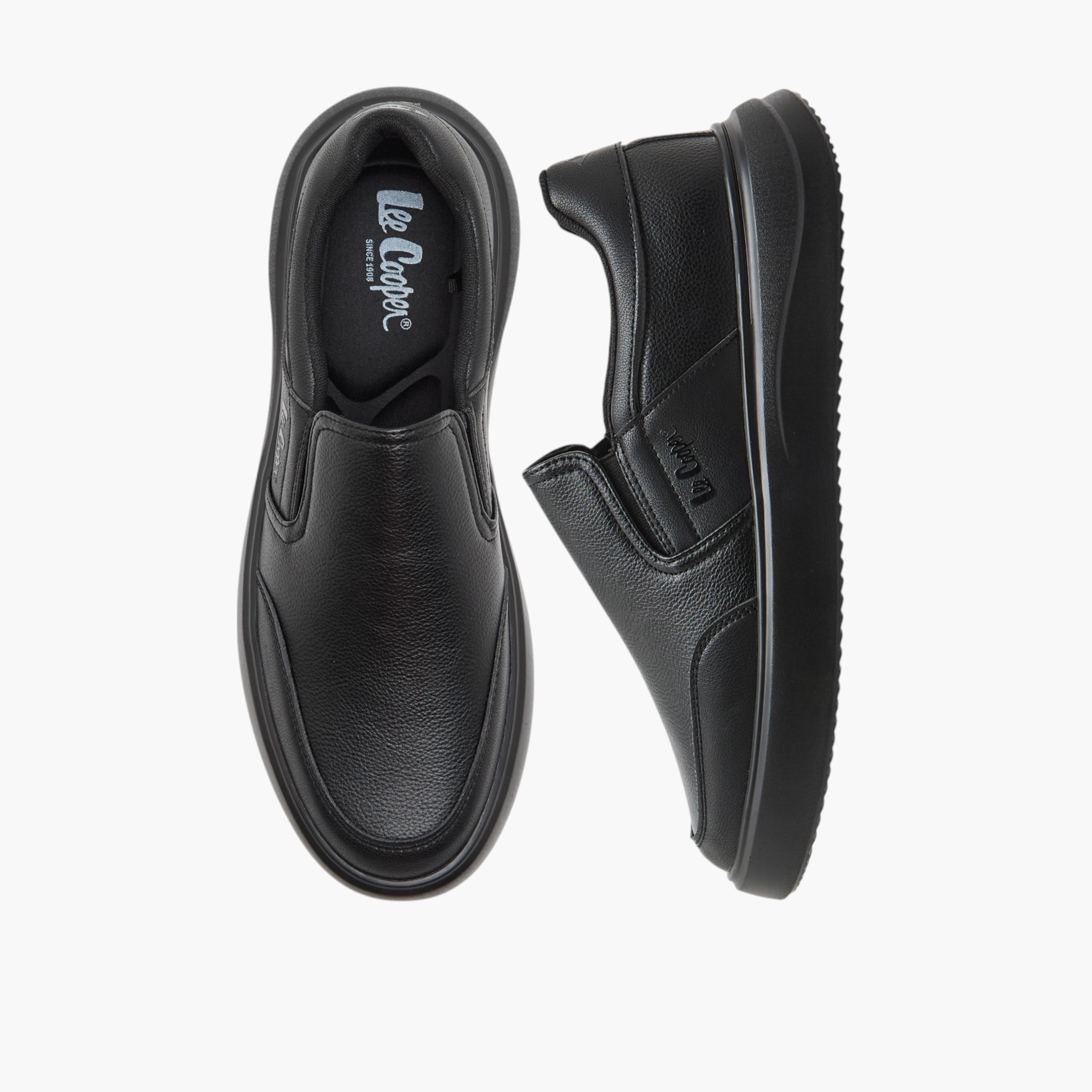 Lee Cooper Men's Panelled Slip-On Loafers-men-shoes-loafersandmoccasins-image-1