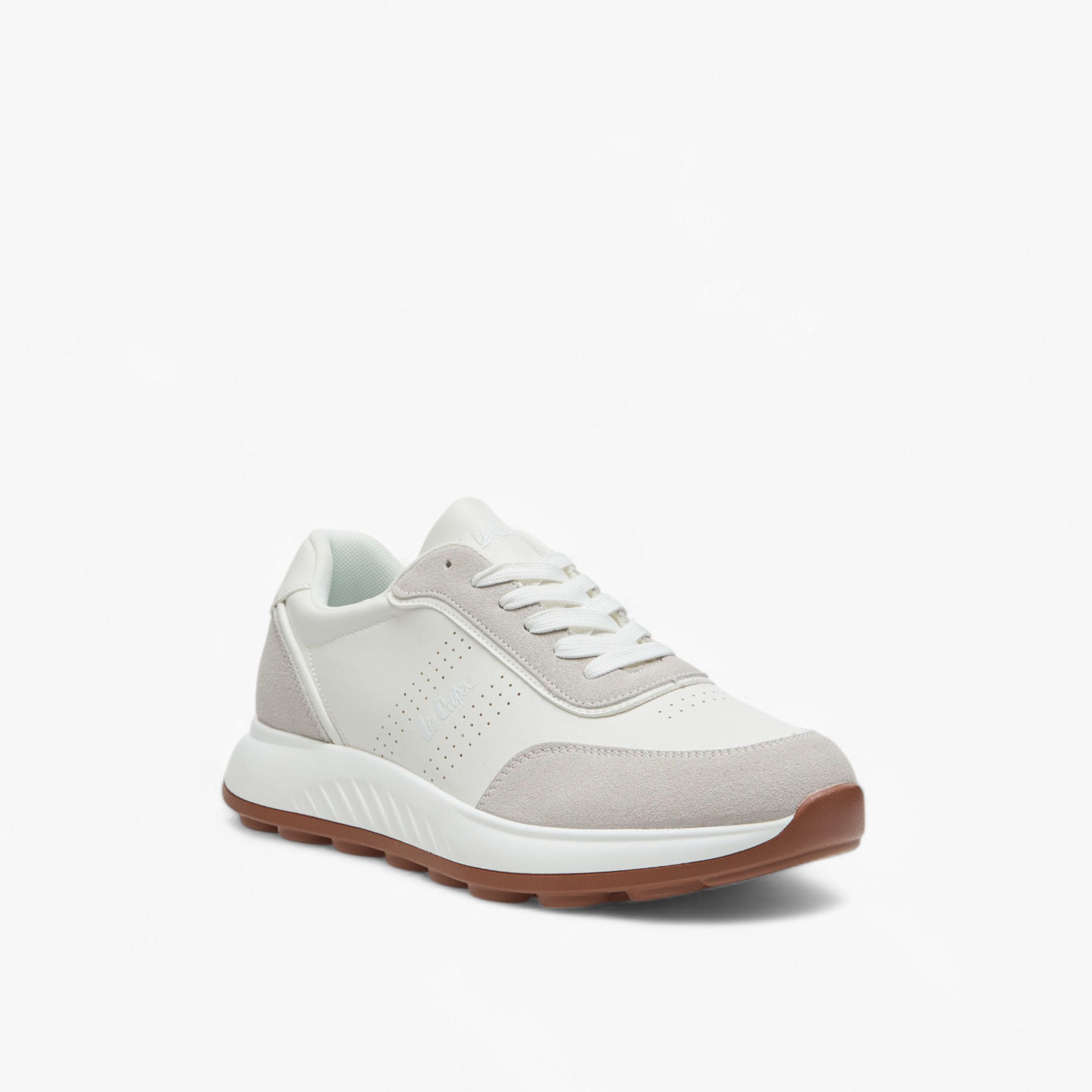 Lee Cooper Men's Panelled Sneakers with Lace-Up Closure-men-shoes-sneakers-image-2