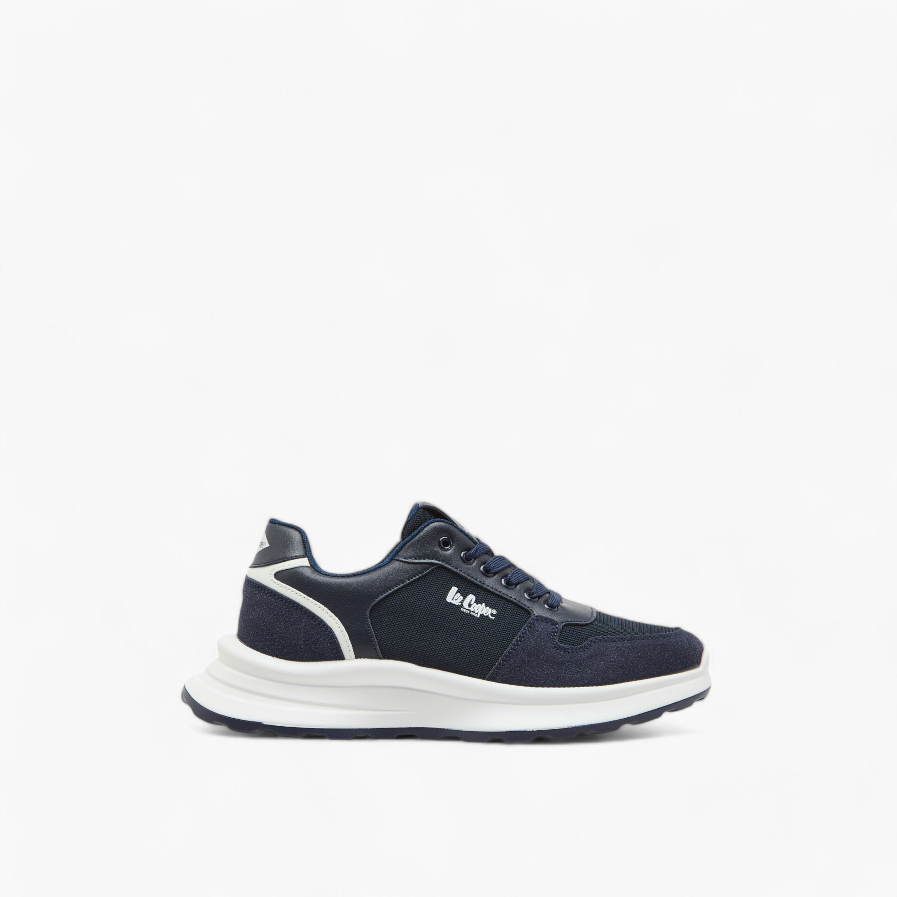 Lee Cooper Men's Panelled Lace-Up Sneakers-men-shoes-sneakers-image-3