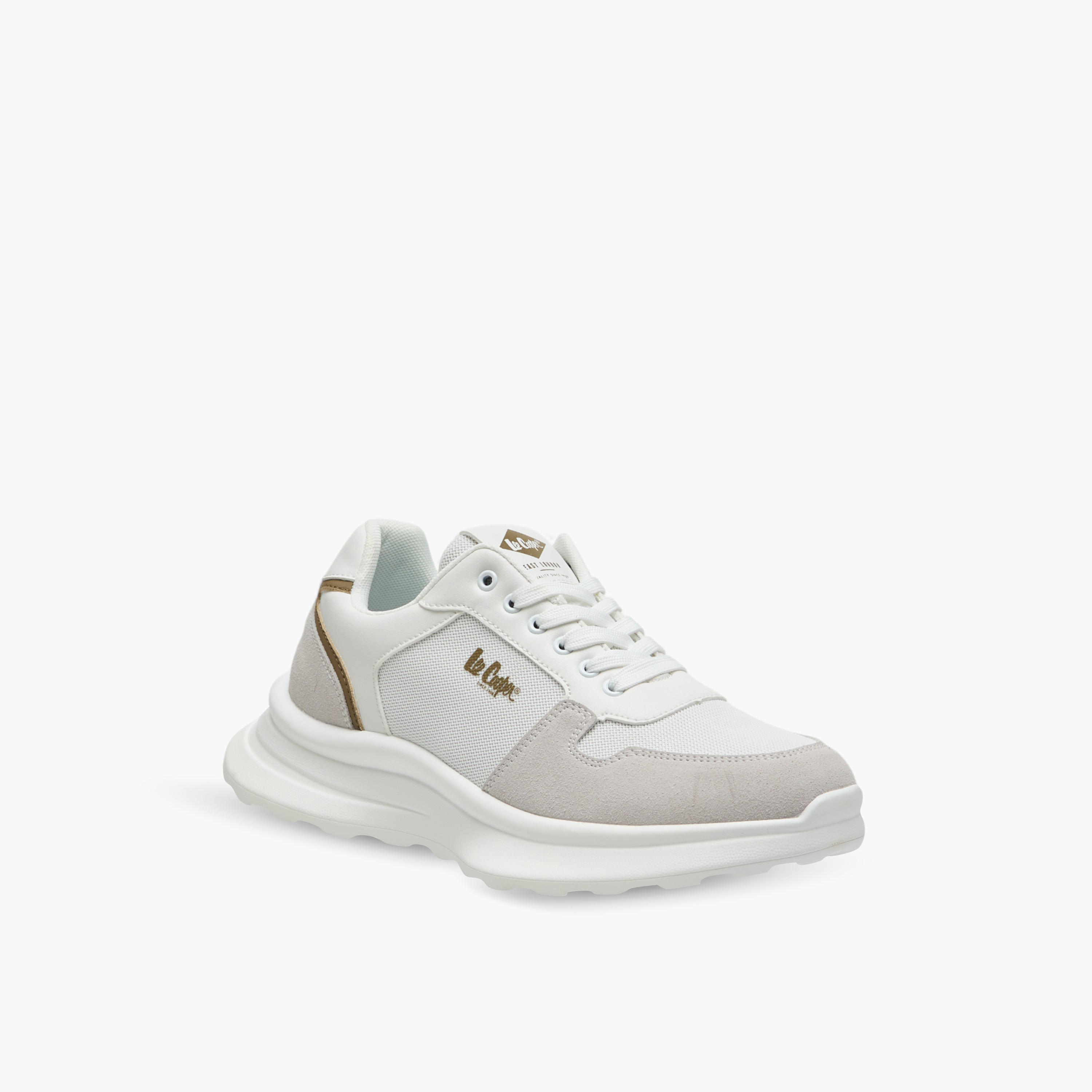 Lee Cooper Men's Panelled Lace-Up Sneakers-men-shoes-sneakers-image-2