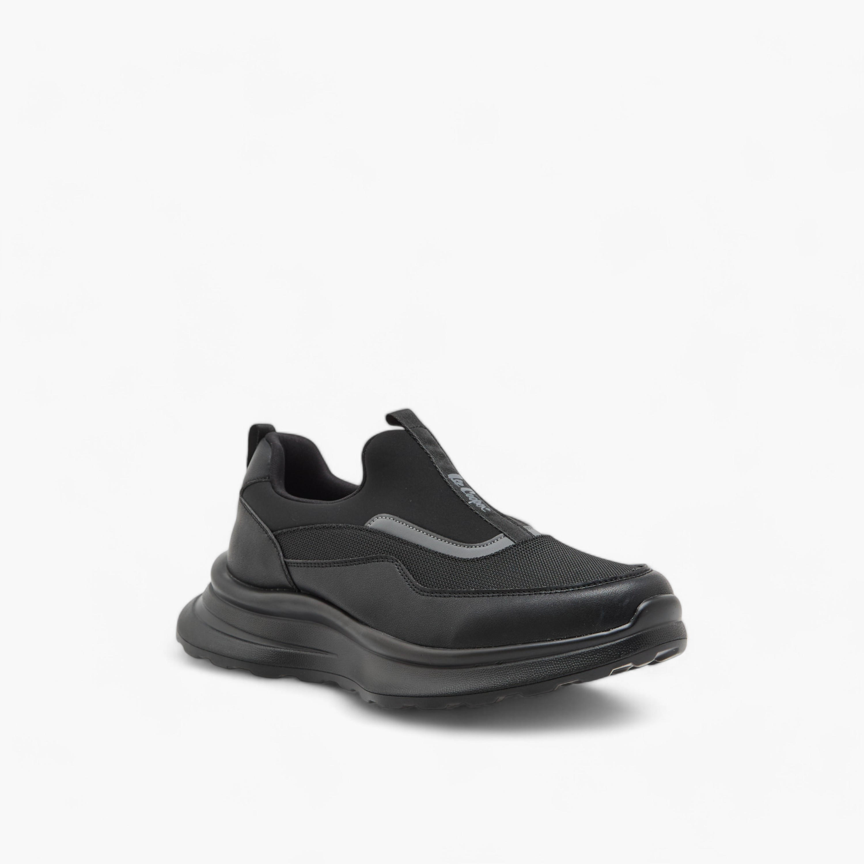 Lee Cooper Men's Panelled Slip-On Sneakers-men-shoes-sneakers-image-2