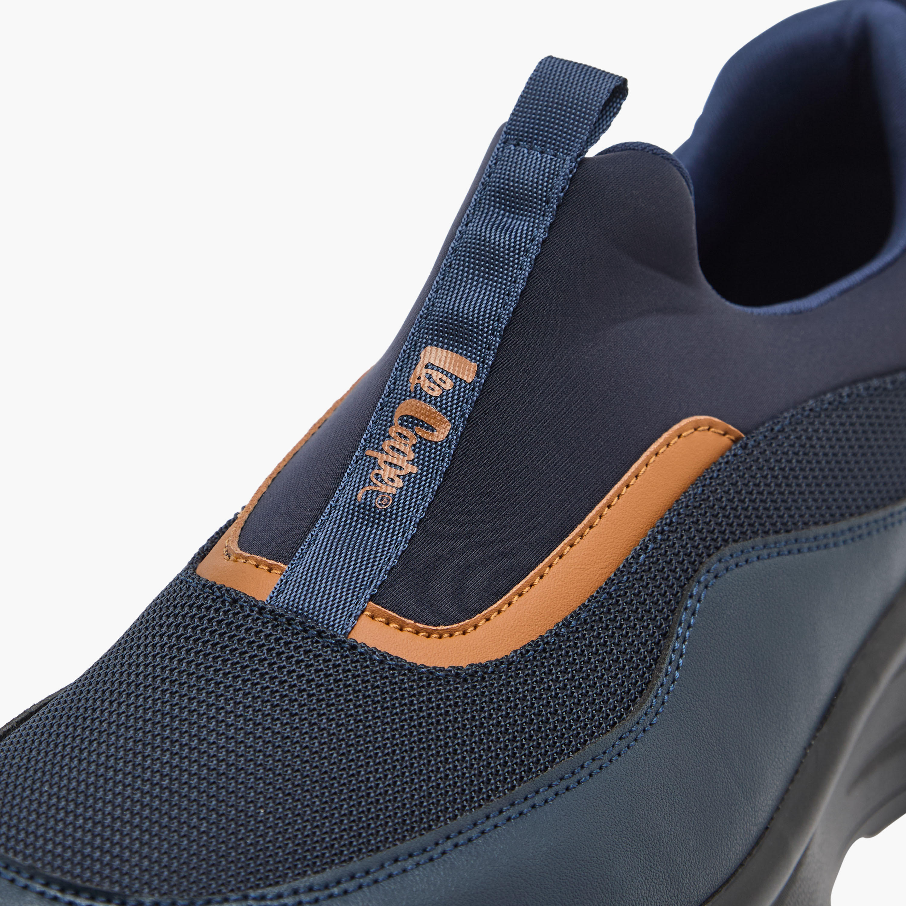 Lee Cooper Men's Panelled Slip-On Sneakers-men-shoes-sneakers-image-4