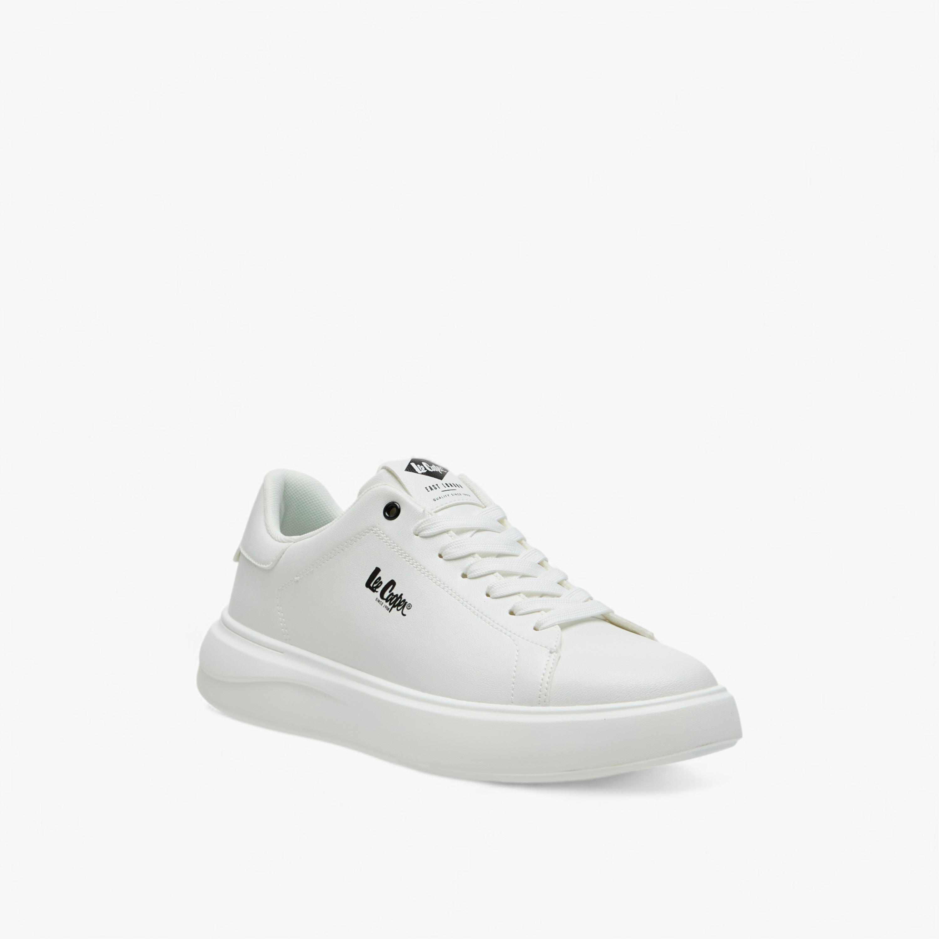 Lee Cooper Men's Logo Print Sneakers with Lace-Up Closure-men-shoes-sneakers-image-2