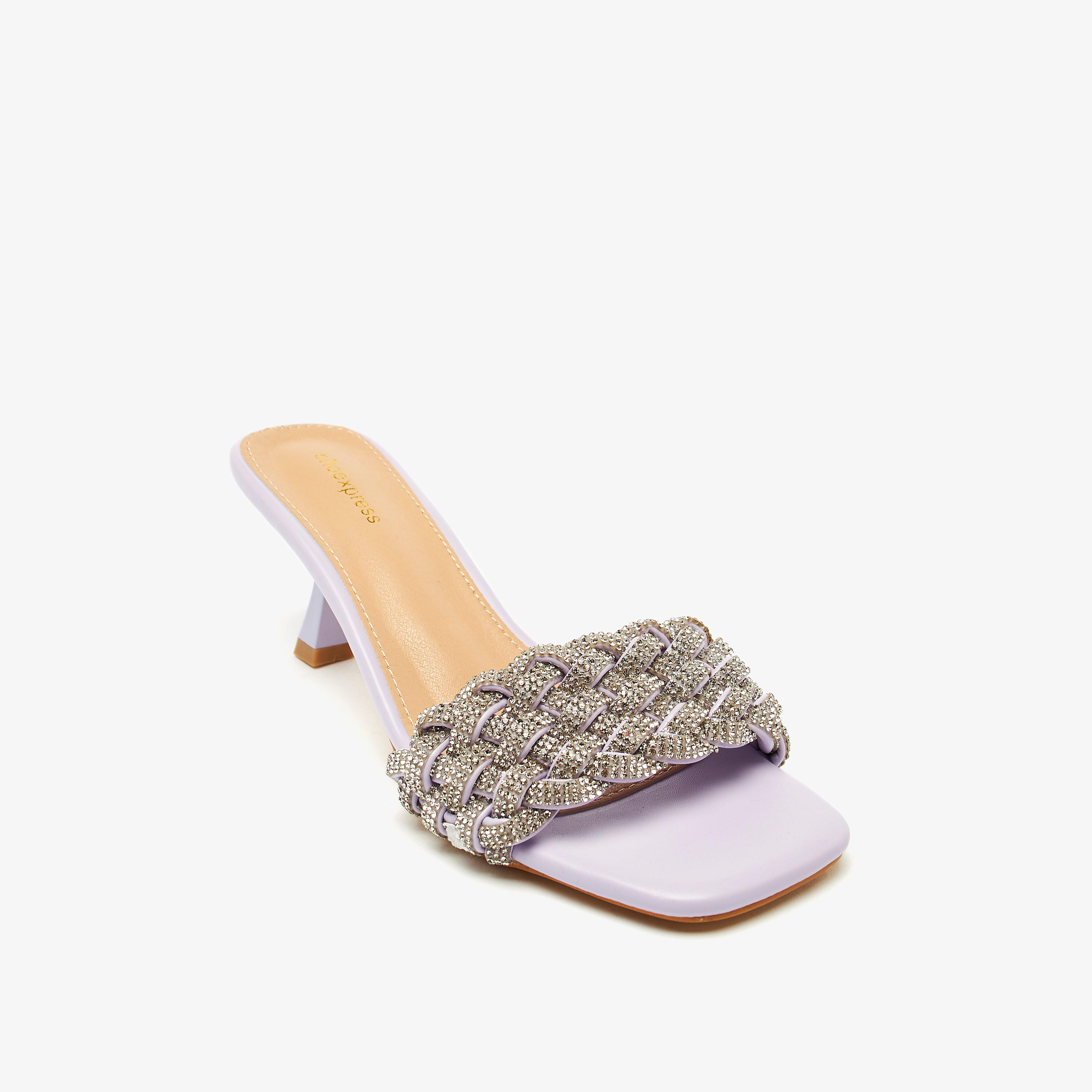 Embellished Open Toe Slip-On Sandals with kitten Heels-women-shoes-heels-image-1