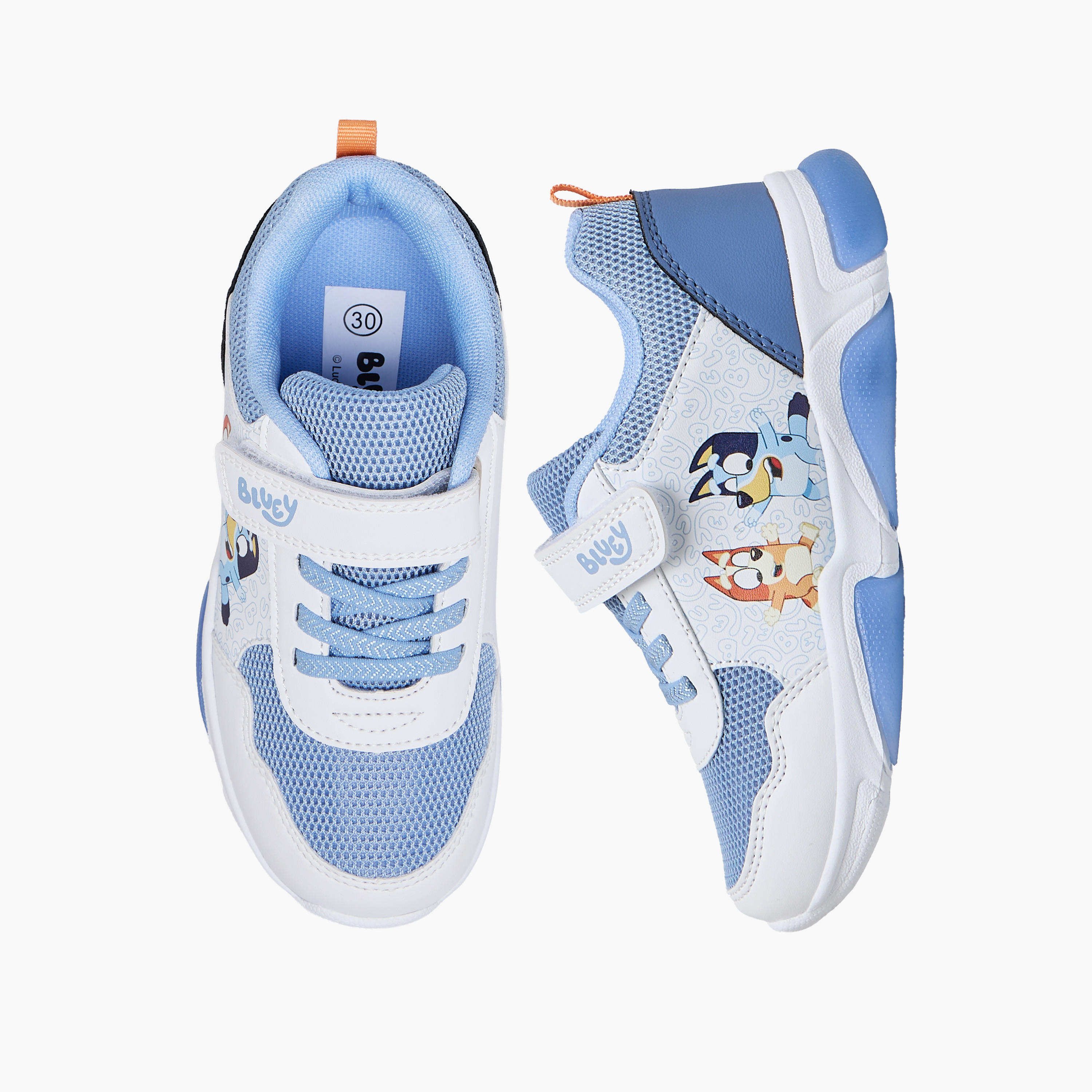 Bluey Kids Hook & Look Light-Up Sneakers-girls-shoes-sneakers-image-1