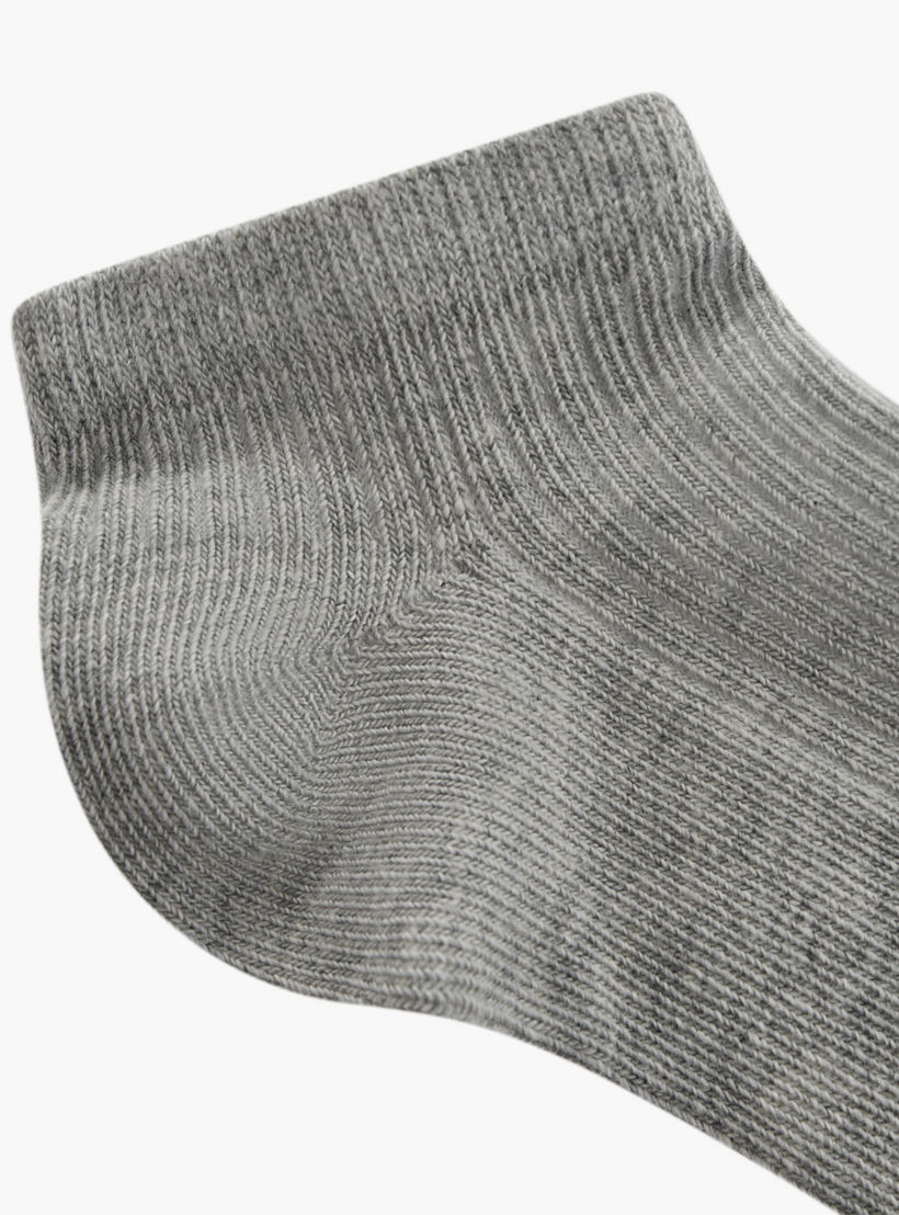 Juniors Textured Ankle Length Socks - Set of 7-girls-accessories-socks-image-5