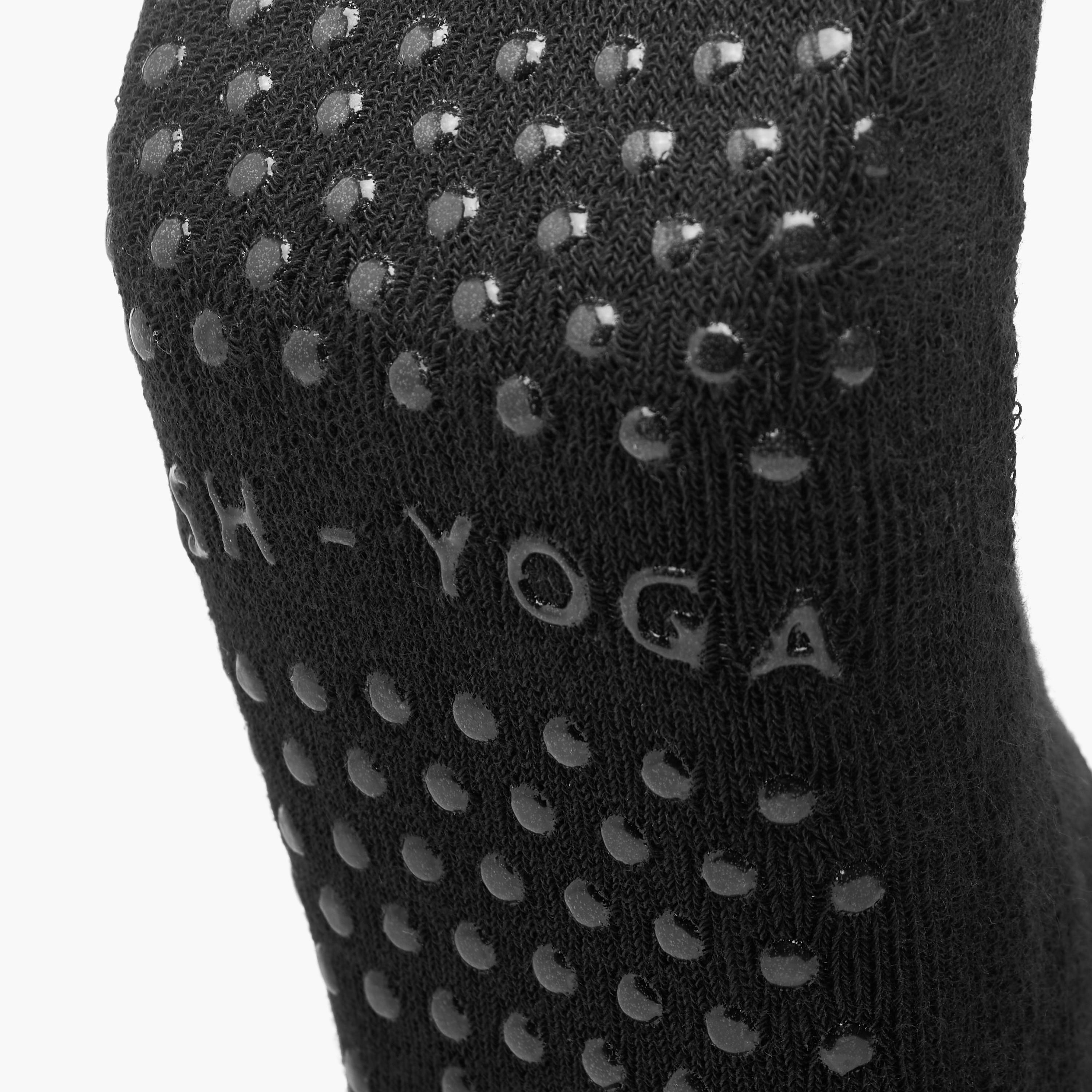 Dash Textured Half Terry Yoga Cushioned Socks-women-socksandstockings-image-3