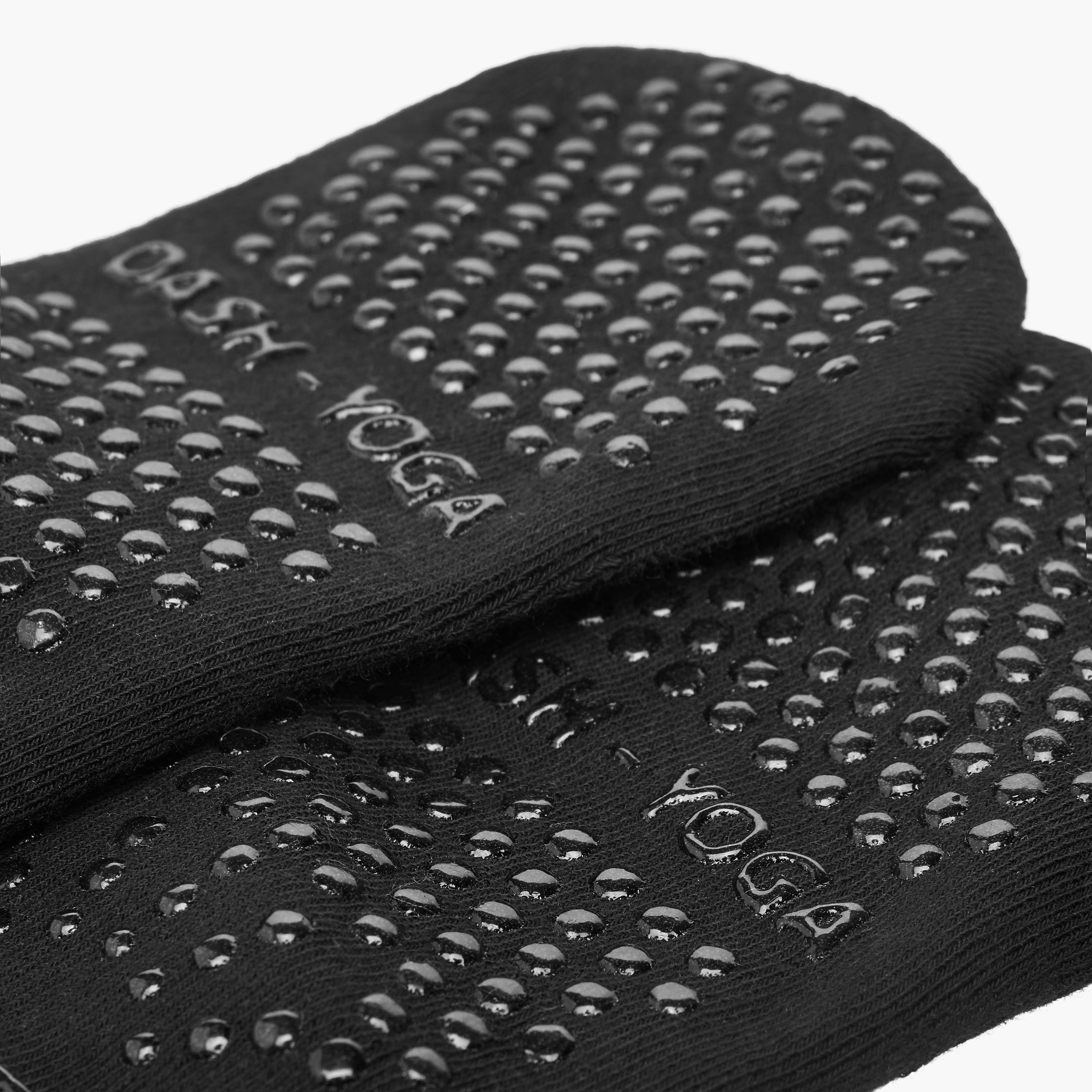 Dash Textured Half Terry Yoga Cushioned Socks-women-socksandstockings-image-5