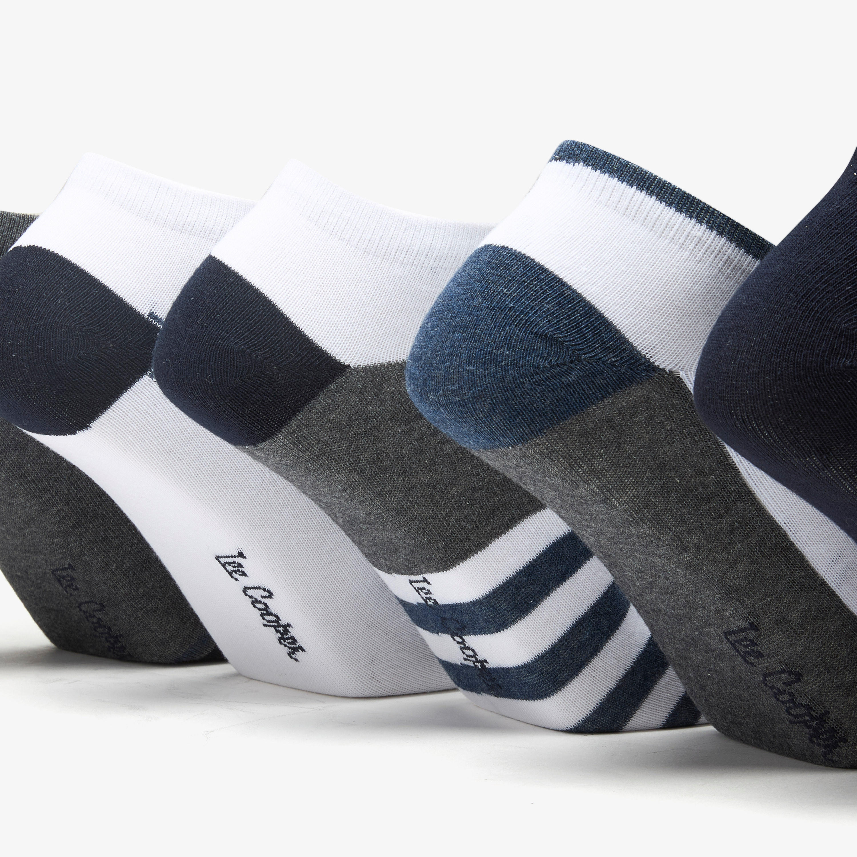طقم جوارب بِطول الكاحل 5 قطع متنوّعة من لي كوبر-men-socks-image-1