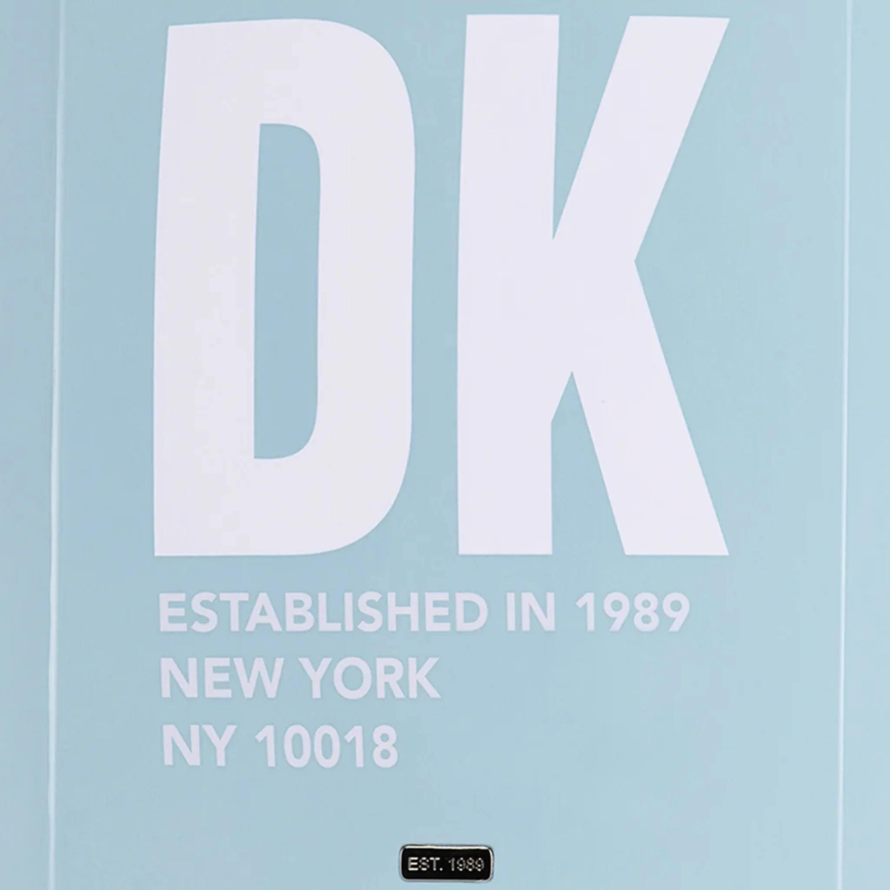 DKNY Logo Print Hardcase Trolley Bag with Retractable Handle - 24 Inches Check-in Bag-travel-luggagesandbags-luggage-image-8