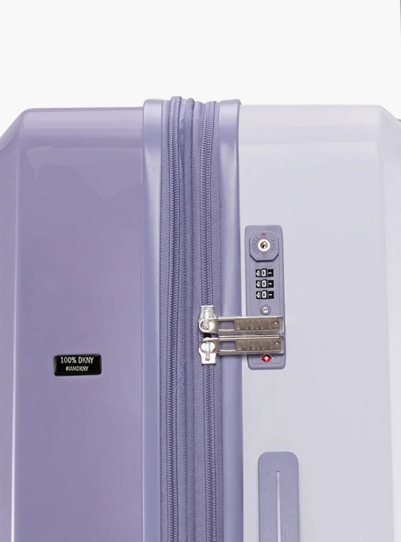 DKNY Logo Print Hardcase Trolley Bag with Retractable Handle - 24 Inches Check-in Bag-travel-luggagesandbags-luggage-image-10