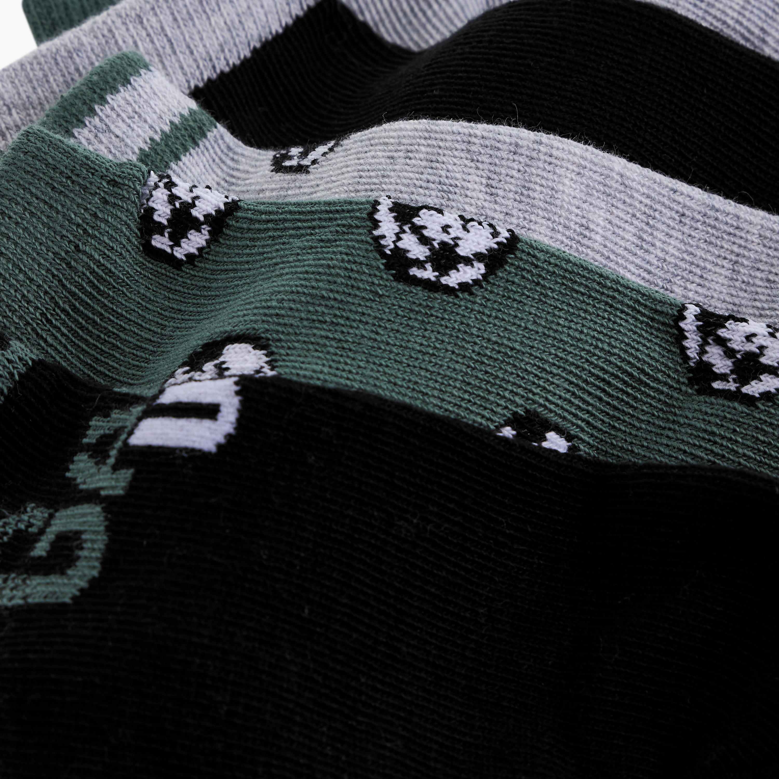 Juniors Football Print Non Terry Ankle Length Socks - Set of 5-boys-accessories-socks-image-4