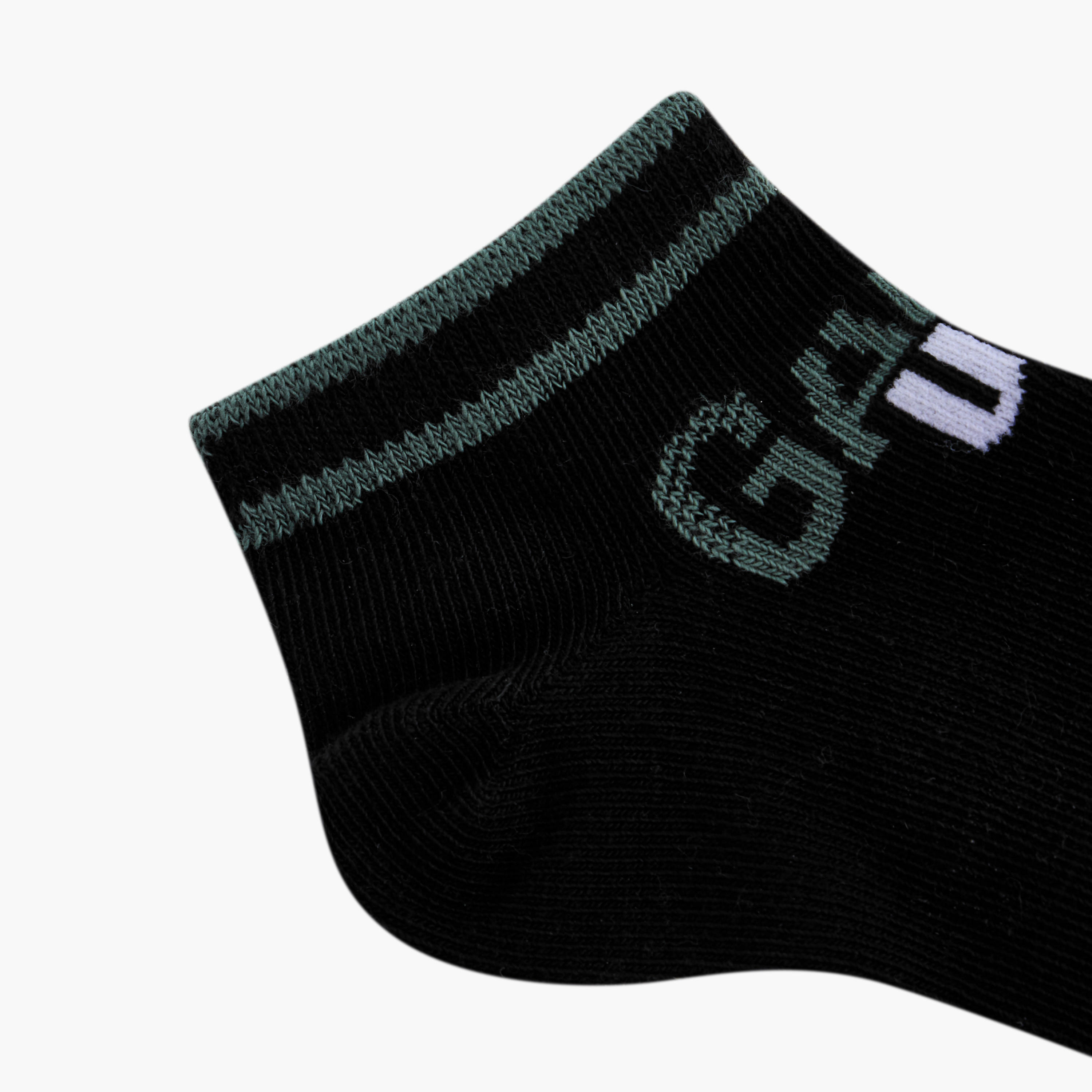 Juniors Football Print Non Terry Ankle Length Socks - Set of 5-boys-accessories-socks-image-5