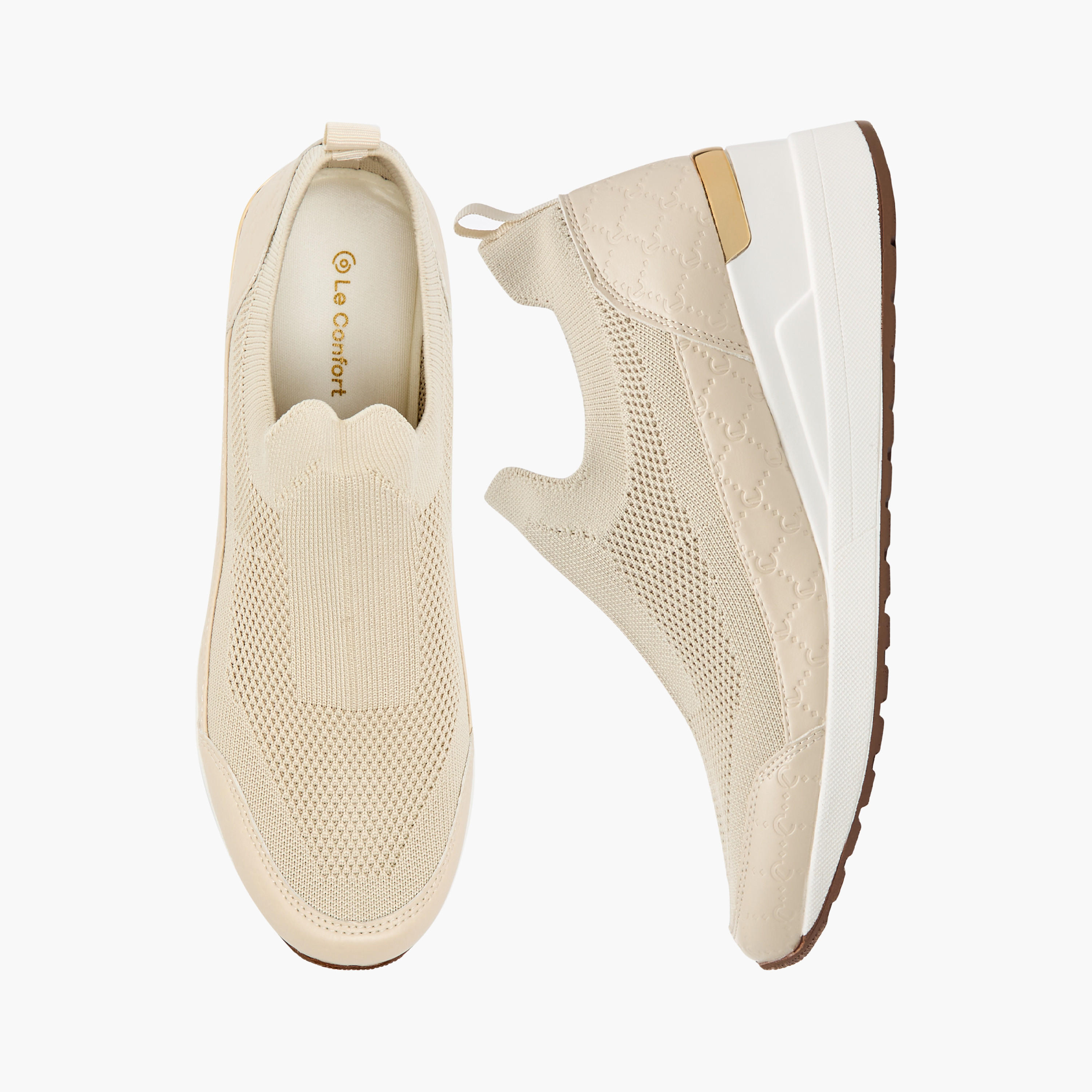 Le Confort Flyknit Wedge Heeled Slip-On Comfort Shoes-women-shoes-sneakers-image-1