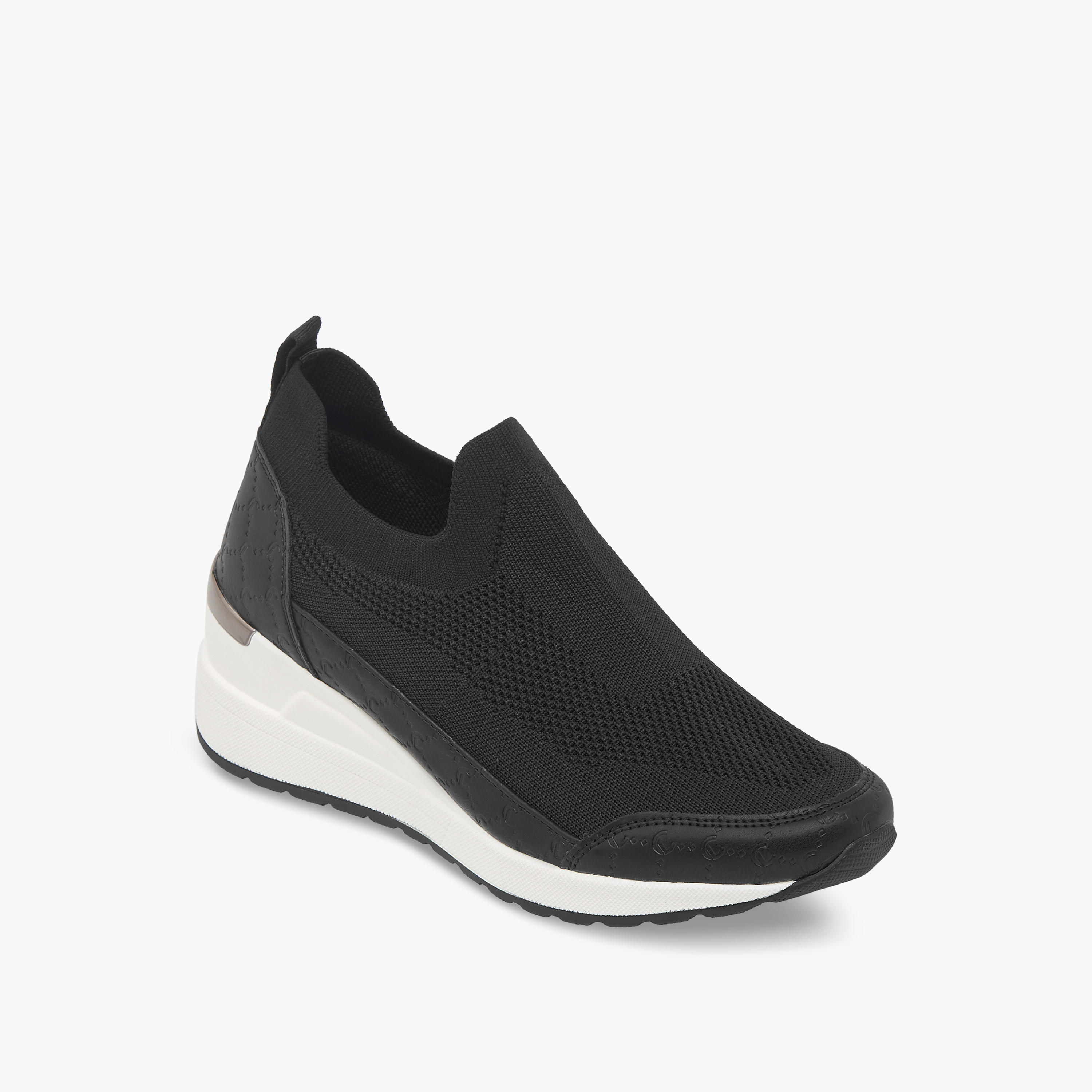 حذاء مريح فلاي نيت سهل الارتداء بكعب ويدج من لو كونفورت-women-shoes-sneakers-image-2